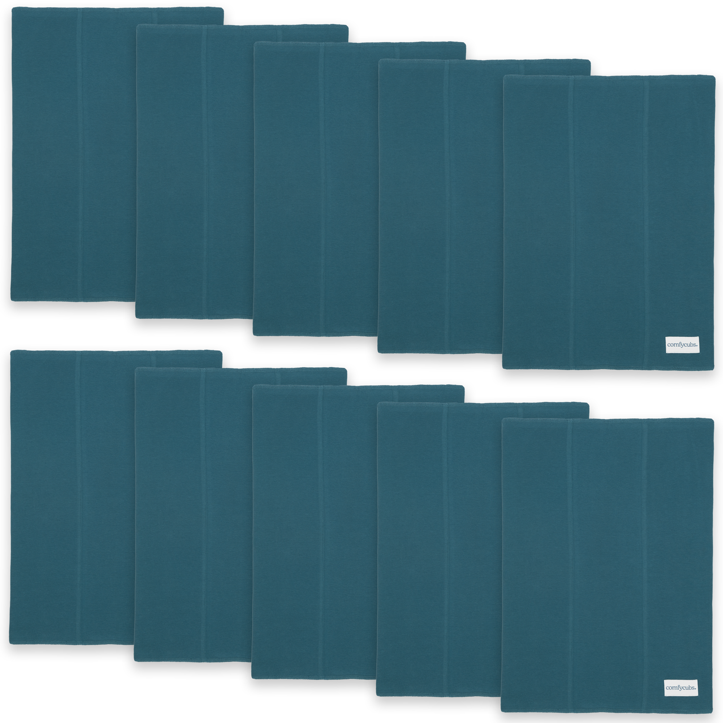 Cotton Burp Cloths - Neptune