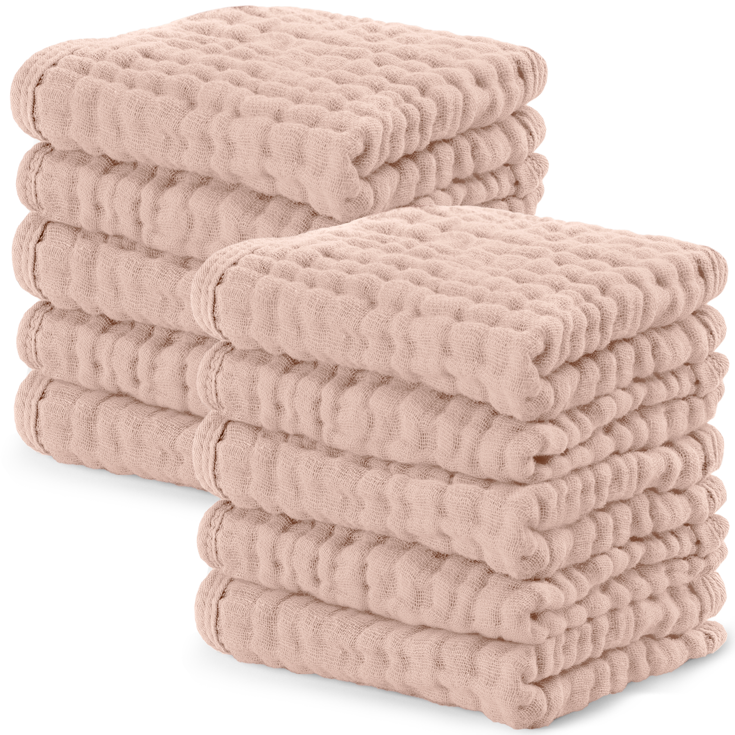 Muslin Washcloths - Blush