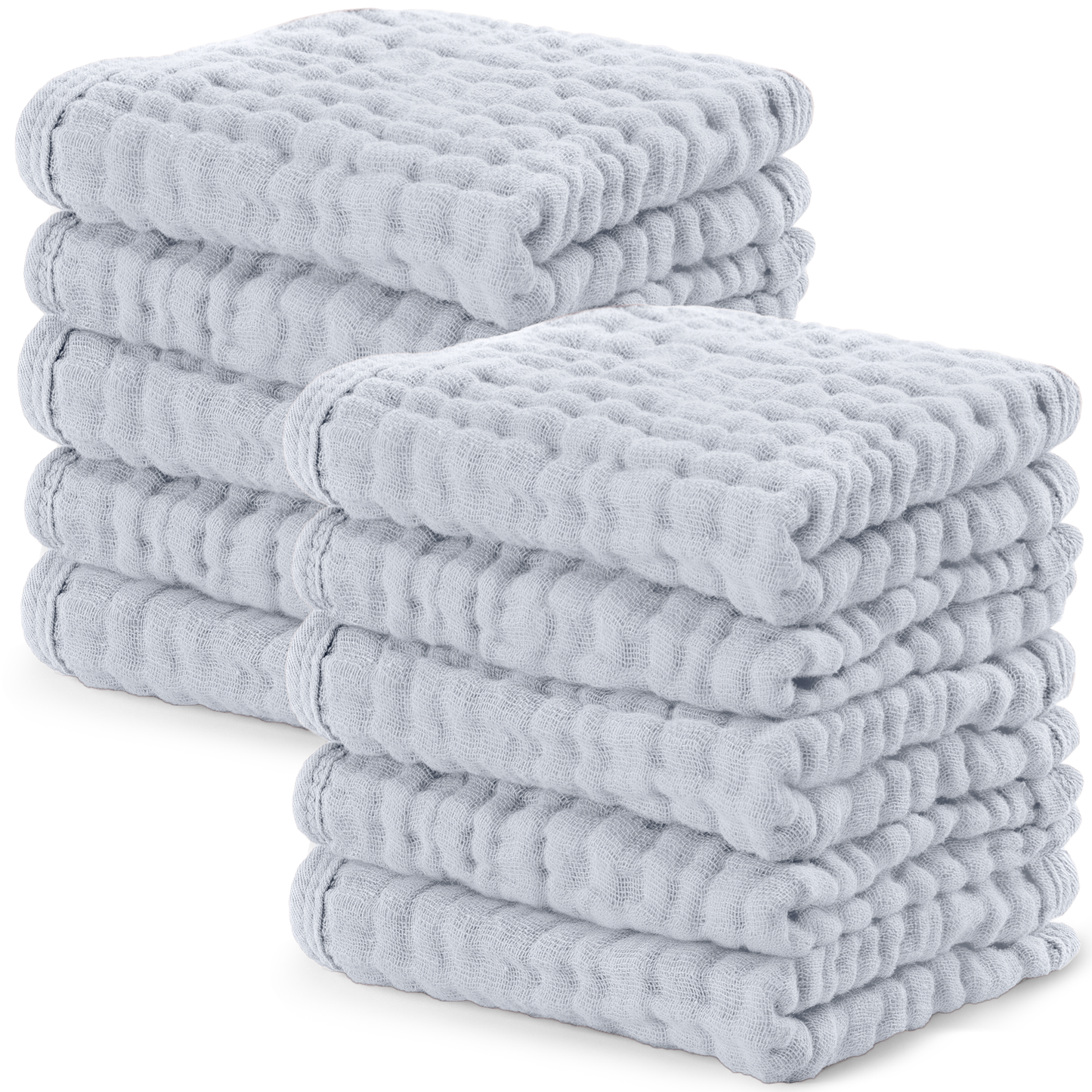 Muslin Washcloths - Slate