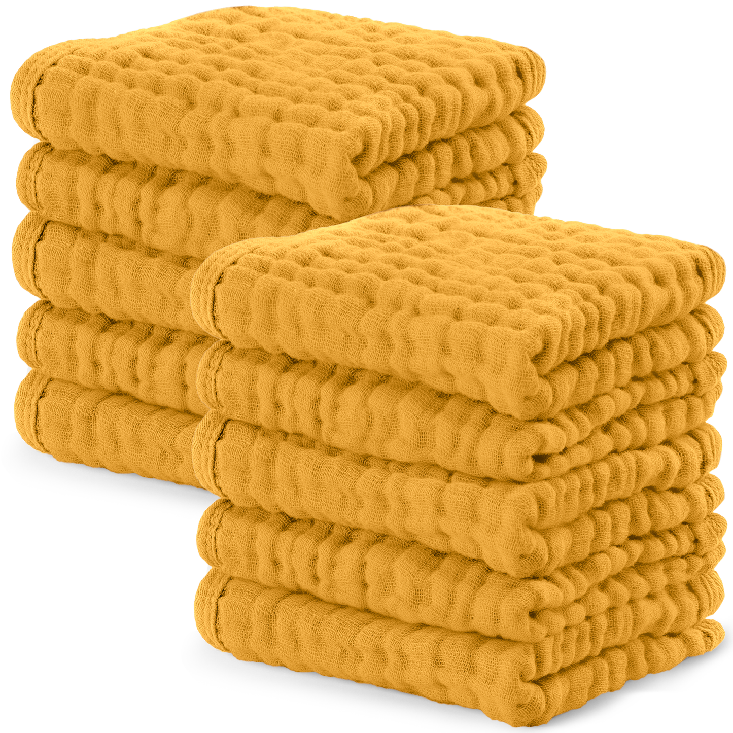 Muslin Washcloths - Turmeric