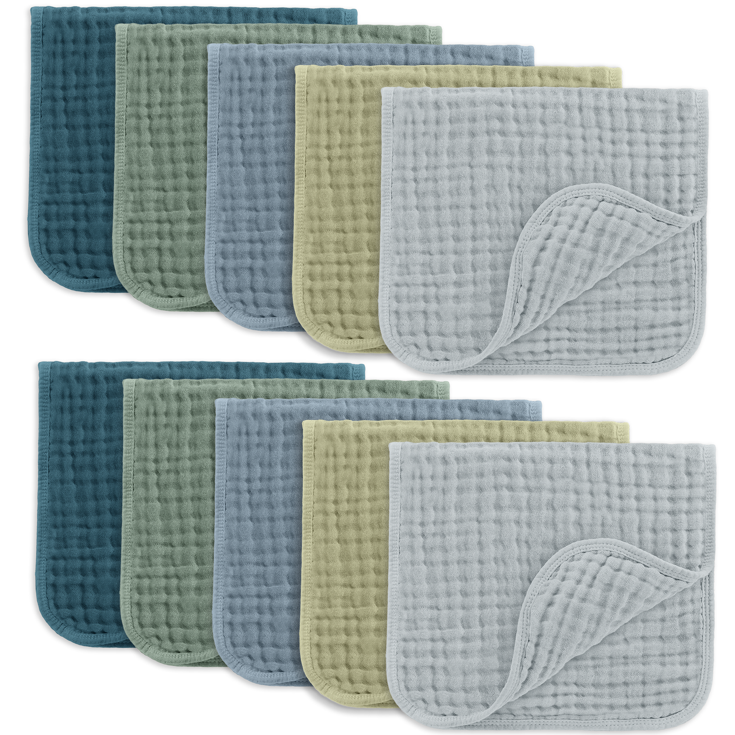 Muslin Burp Cloths - Multi Boy