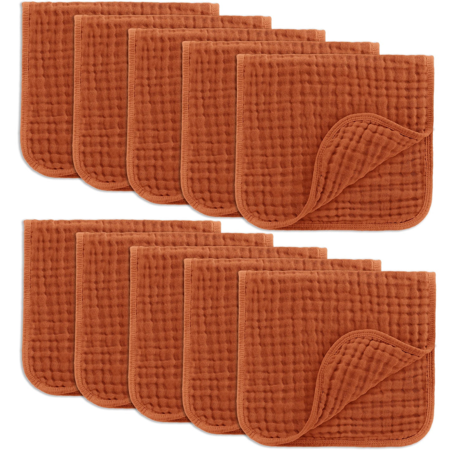 Muslin Burp Cloths - Garnet