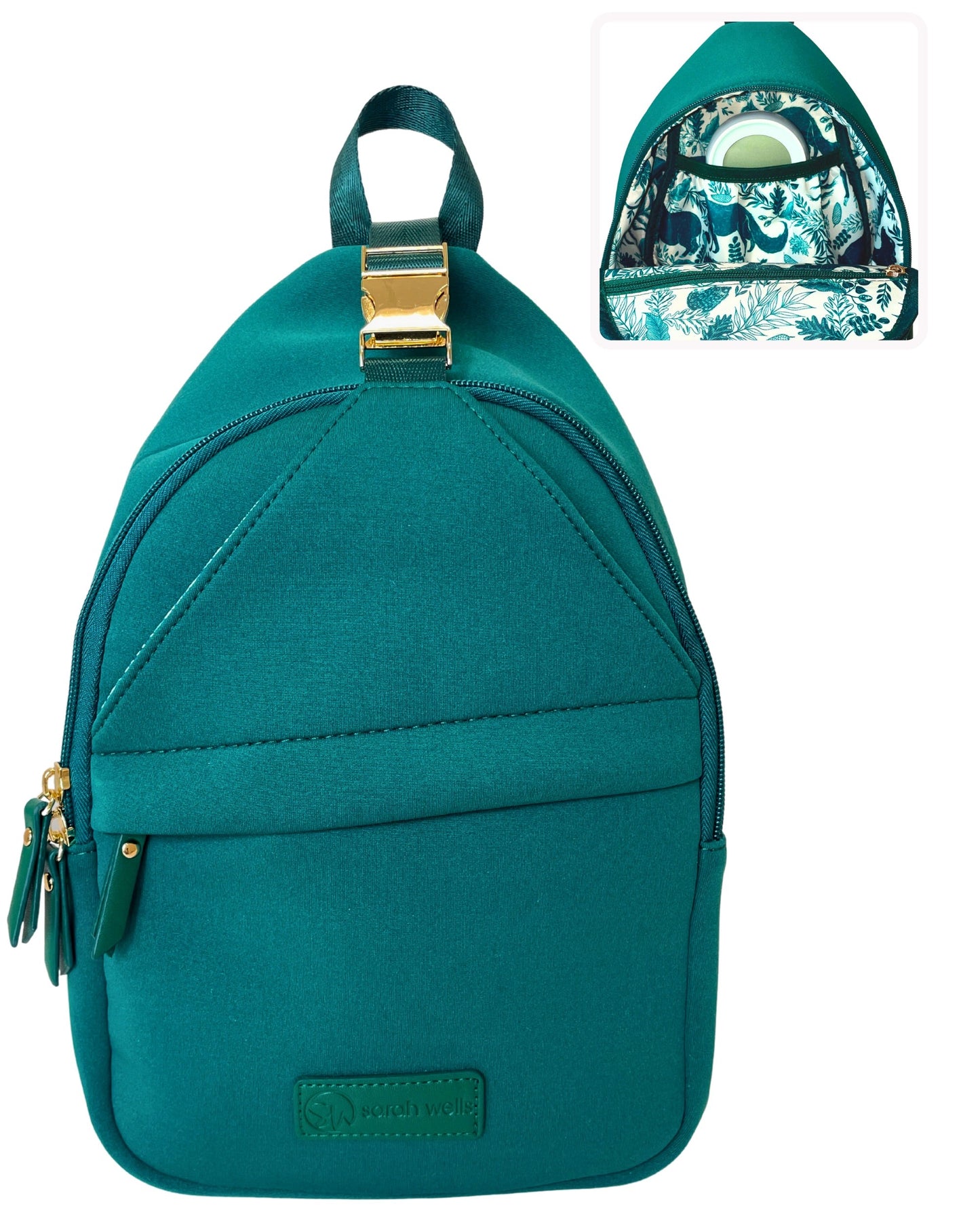 Sarah Wells Allie Sling Pump Bag – Neoprene Crossbody with Insulated Pocket – Fits Wearable & Portable Pumps