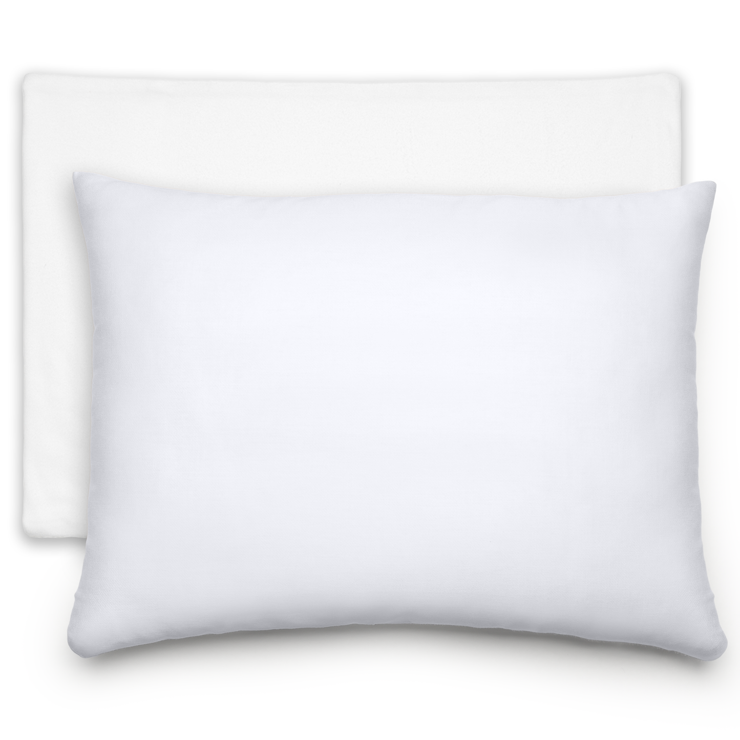 Toddler Pillows with Soft Cotton Pillow Case - White