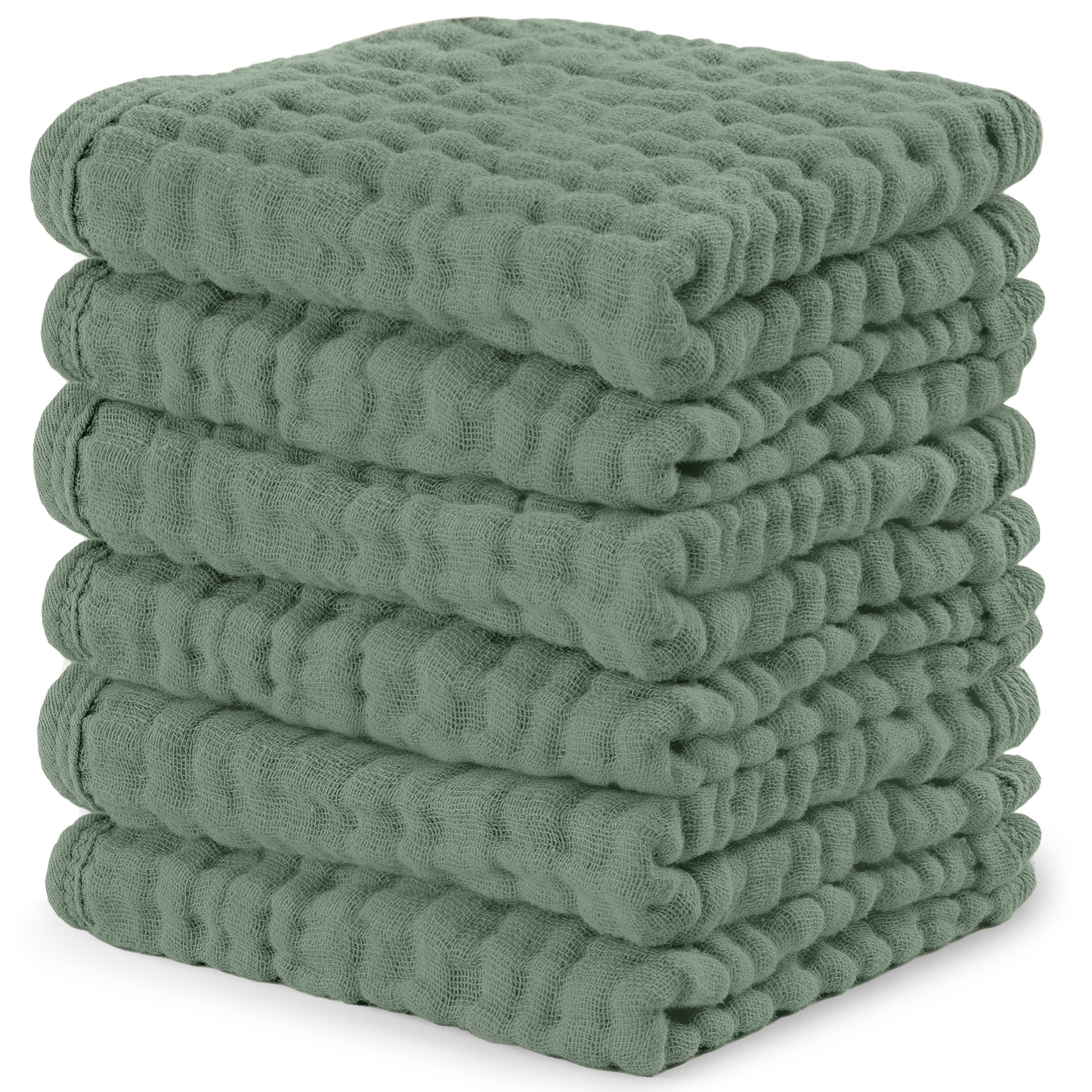 Muslin Washcloths - Fern