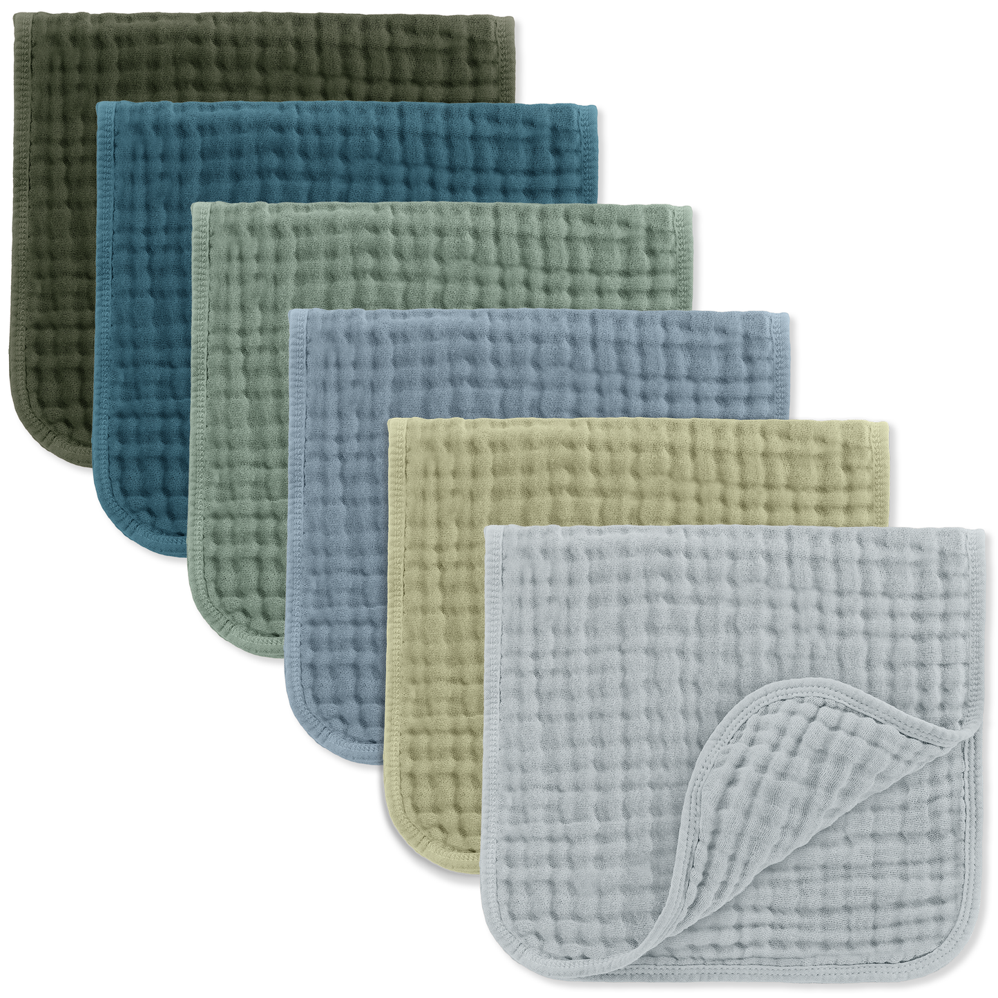 Muslin Burp Cloths - Multi Boy