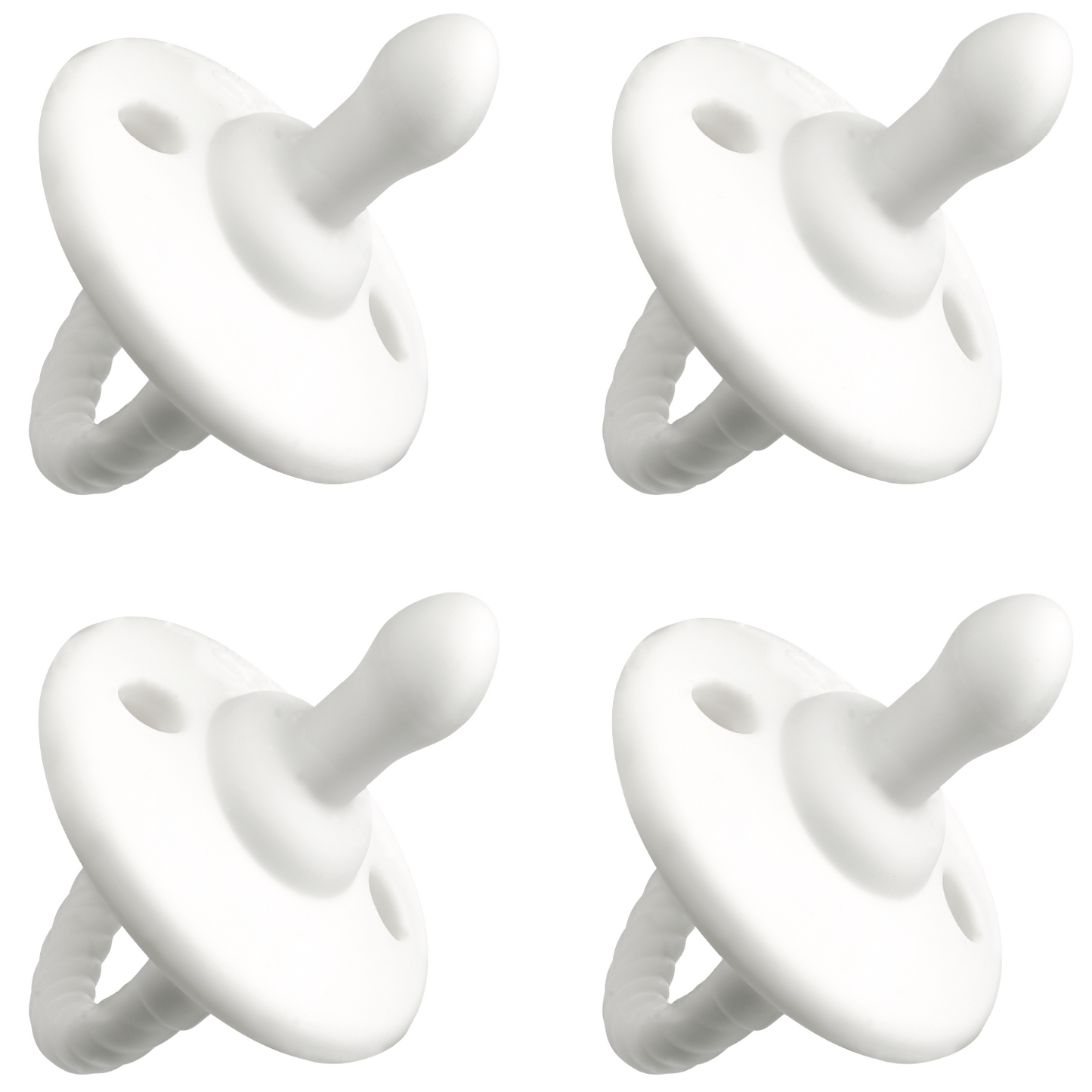 Pacifiers, 4 Pack - White