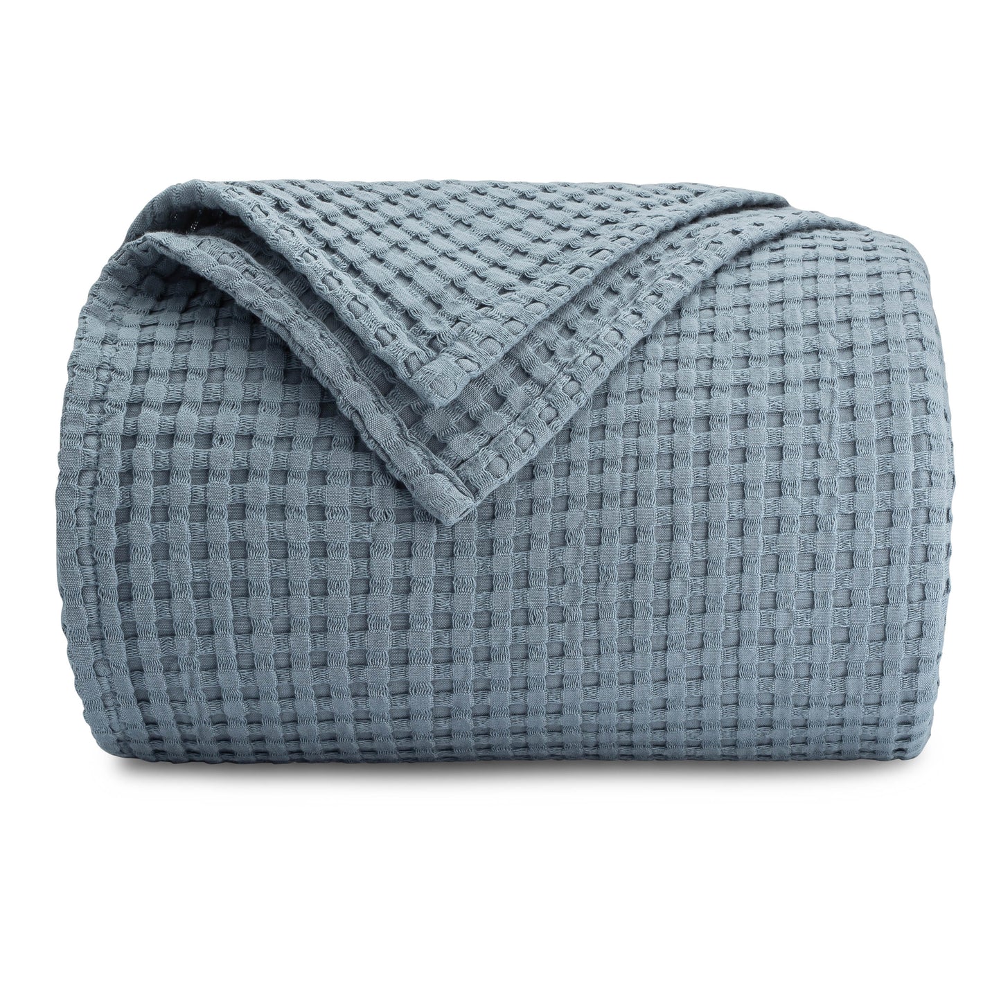 Adult Waffle Blankets in Pacific Blue