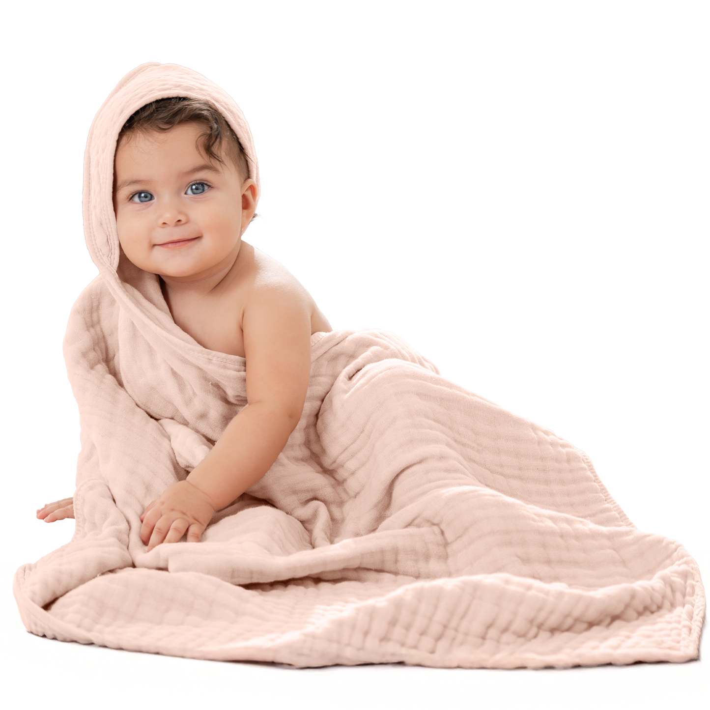 Baby Hooded Towels - Blush