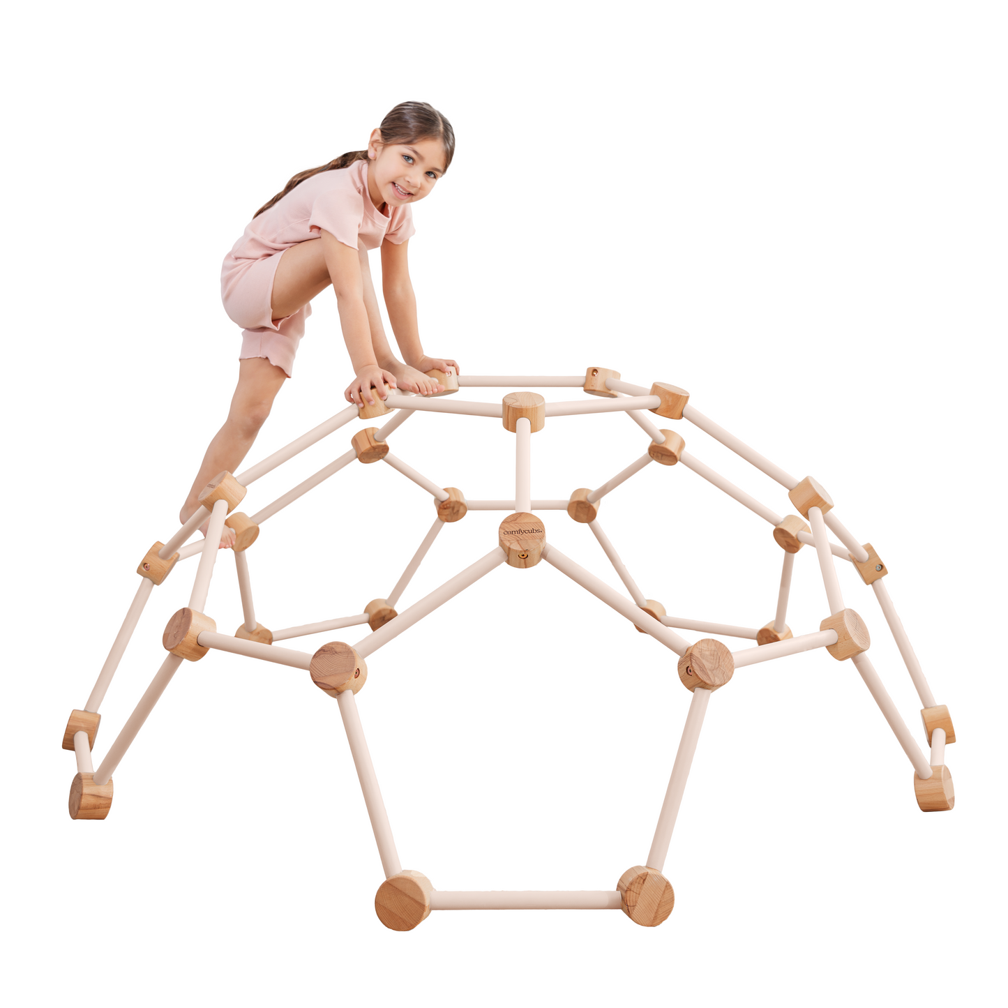 Wooden Climber for Kids (Blush)