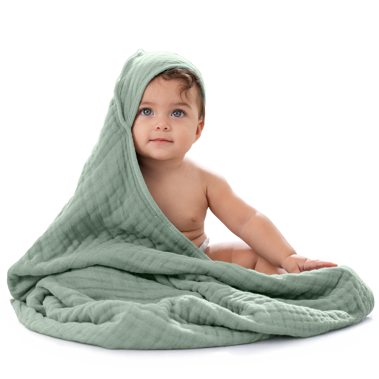 Baby Hooded Towels - Fern