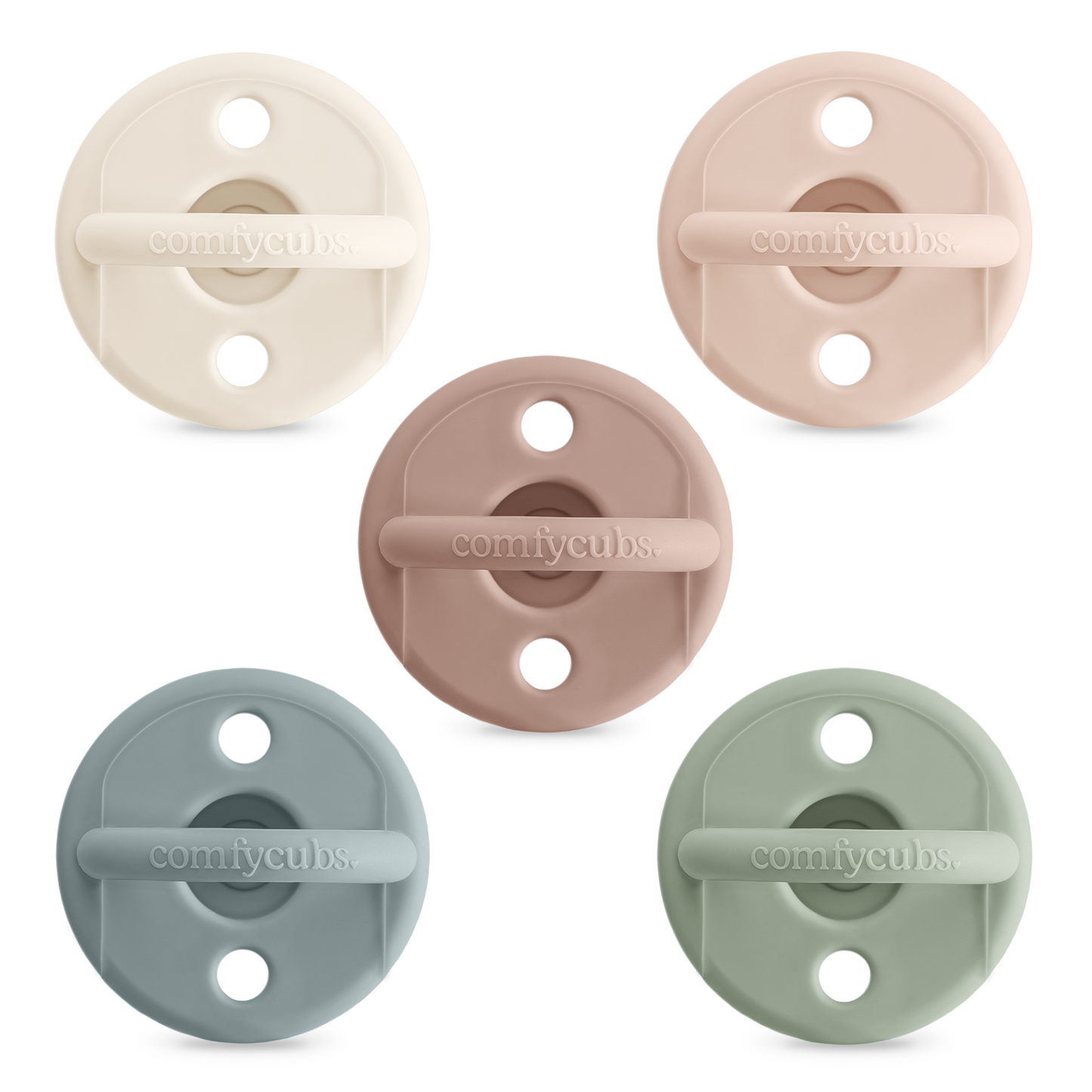 Pacifiers, 5 Pack - Multicolor Neutral