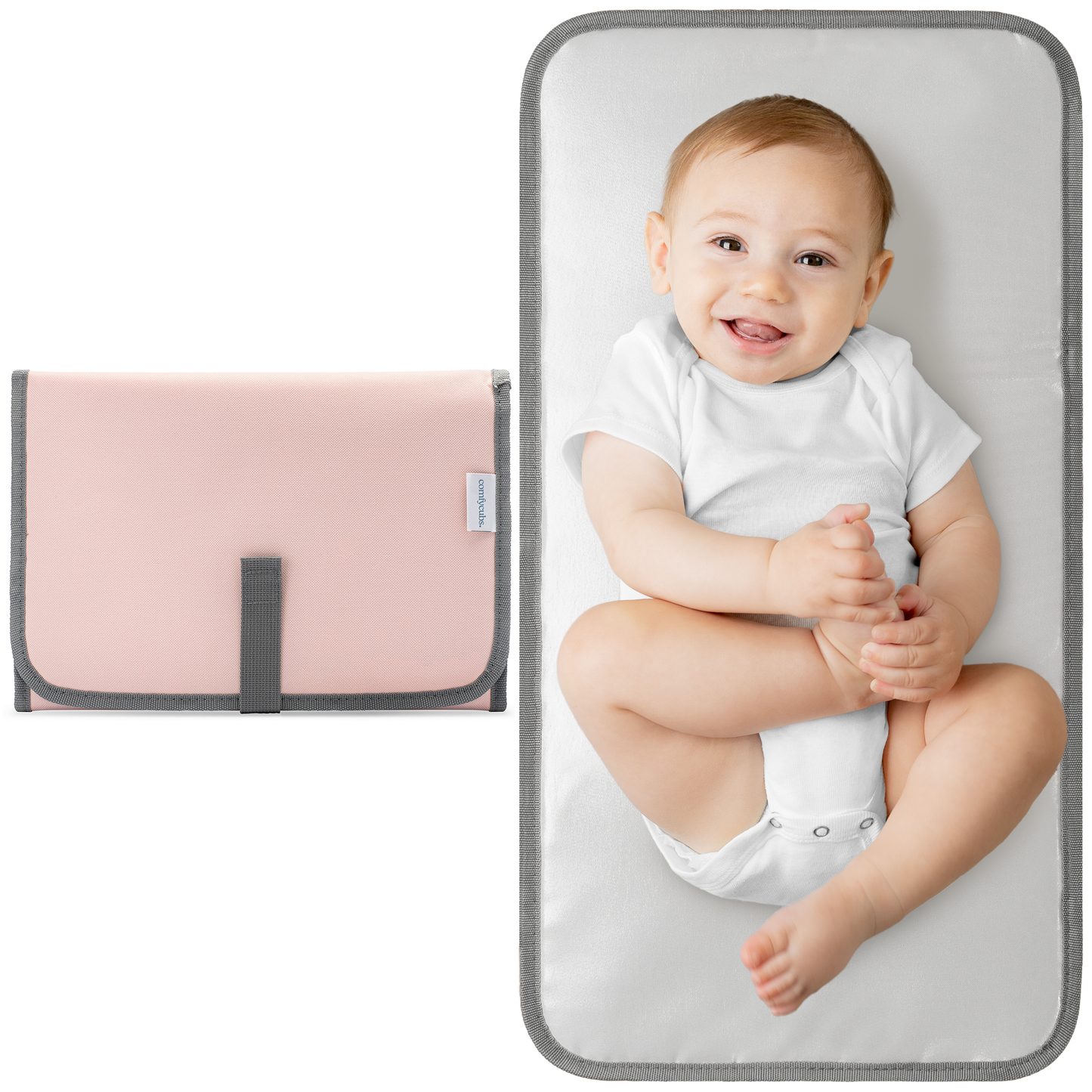 Compact Changing Pad - Pink Blush