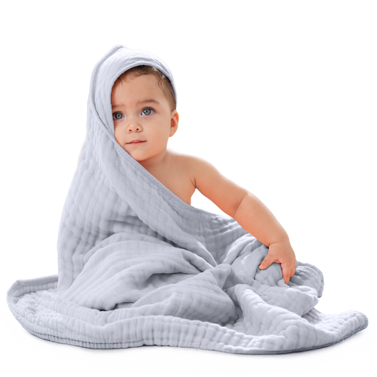 Baby Hooded Towels - Slate