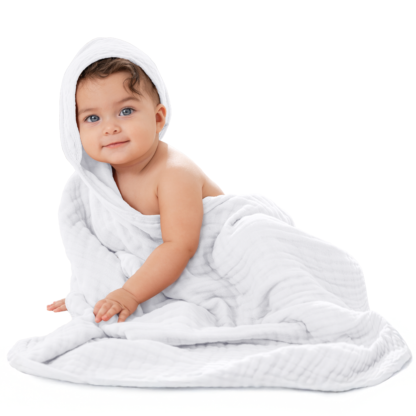 Baby Hooded Towels - White