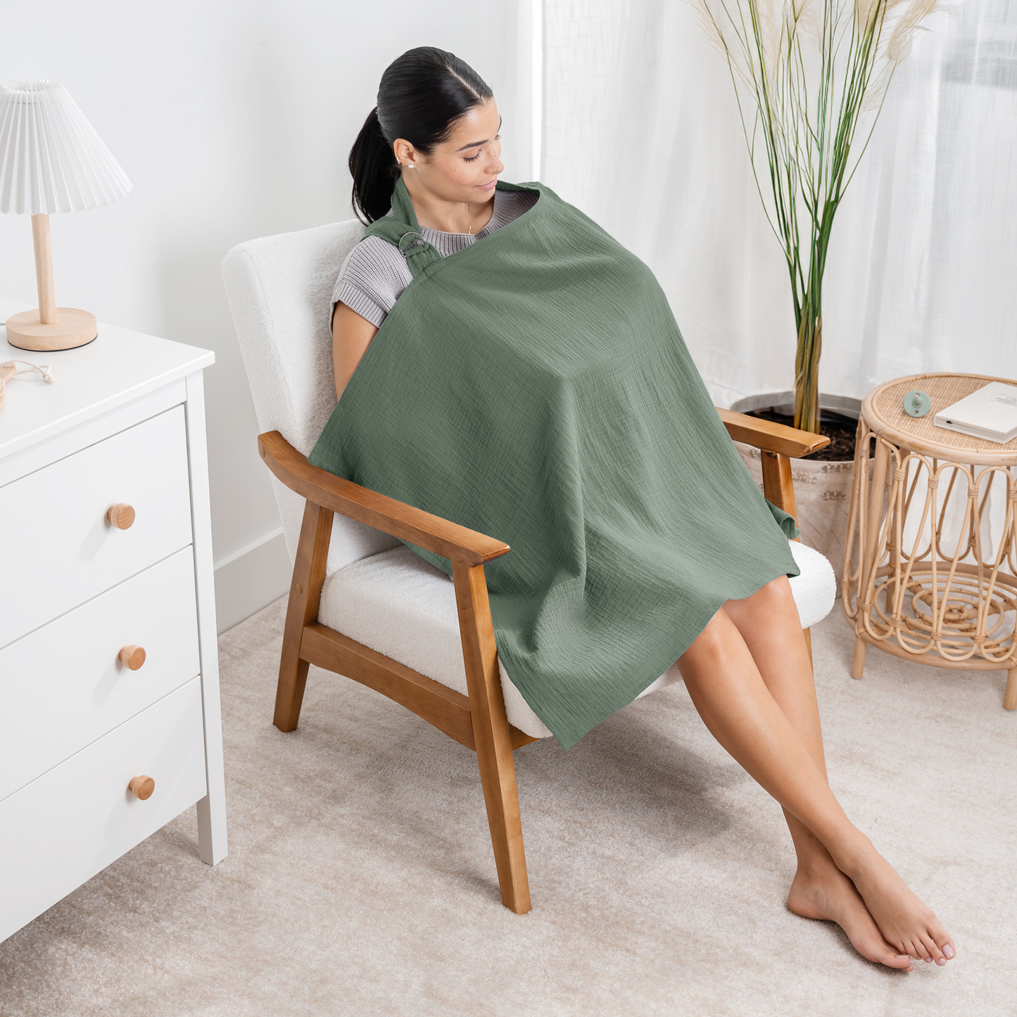 Muslin Nursing Cover - Fern
