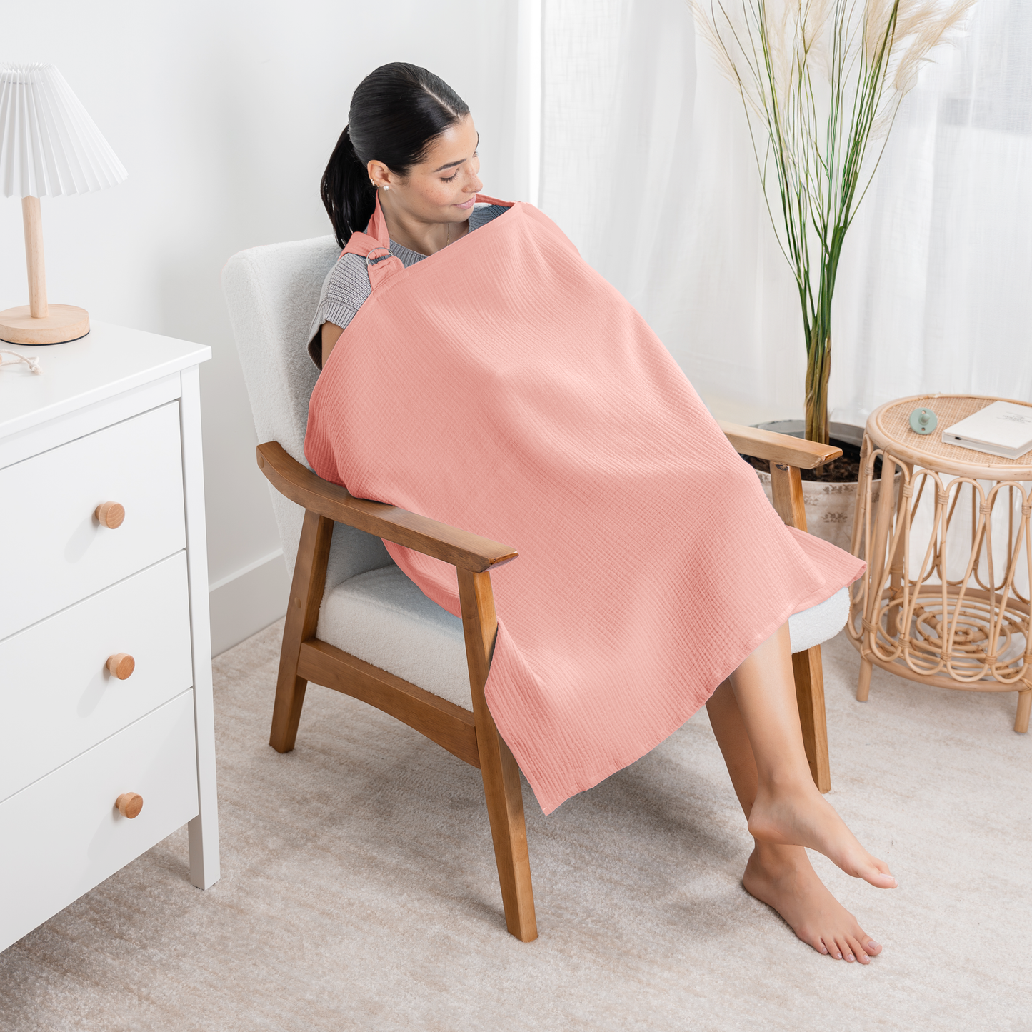 Muslin Nursing Cover - Lace