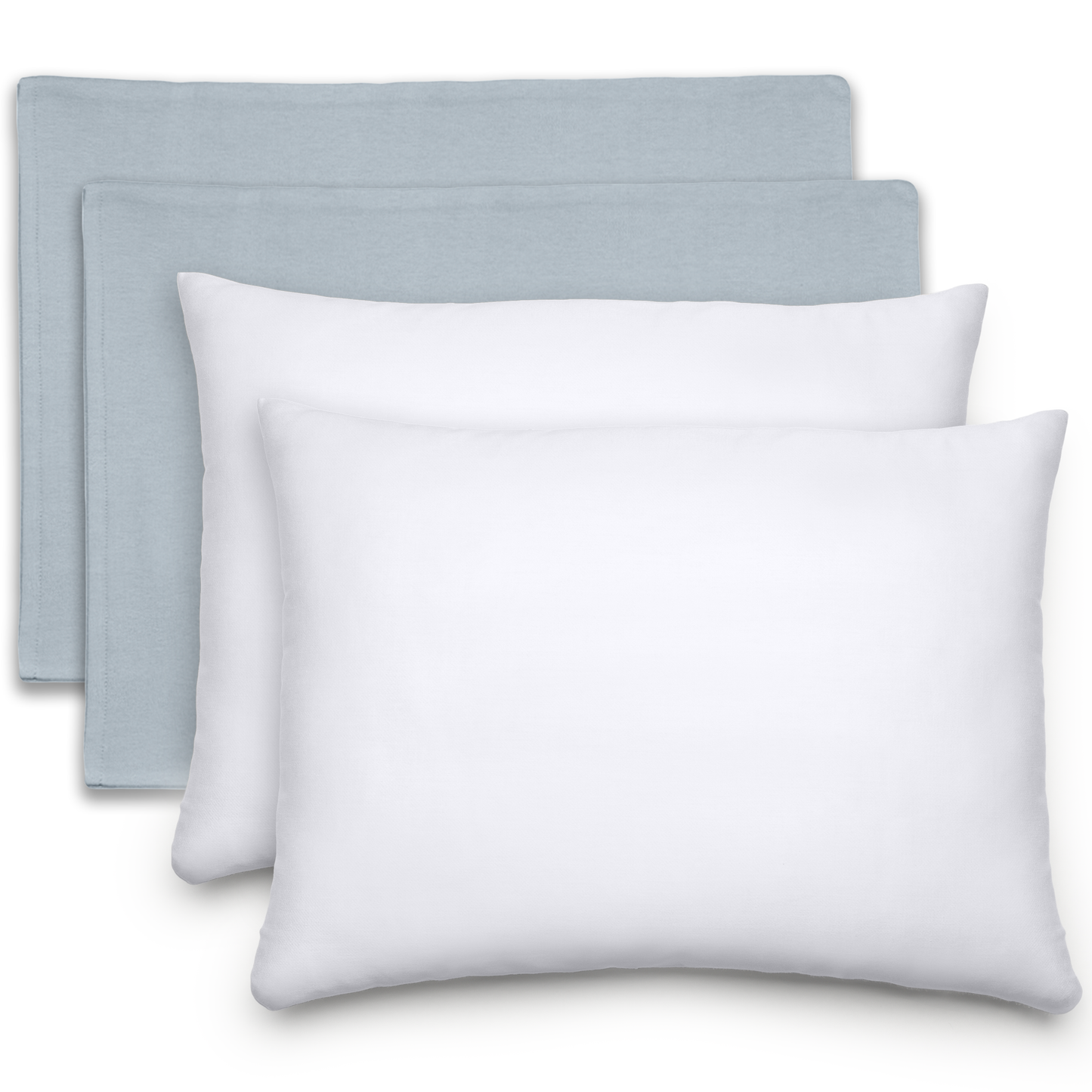 Toddler Pillows with Soft Cotton Pillow Case - Pacific Blue