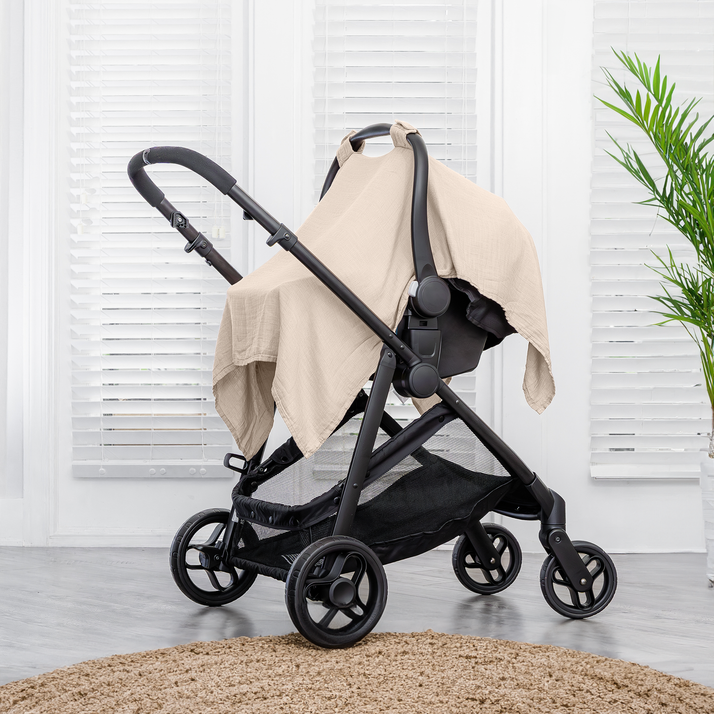 Baby Car Seat Cover - Sand