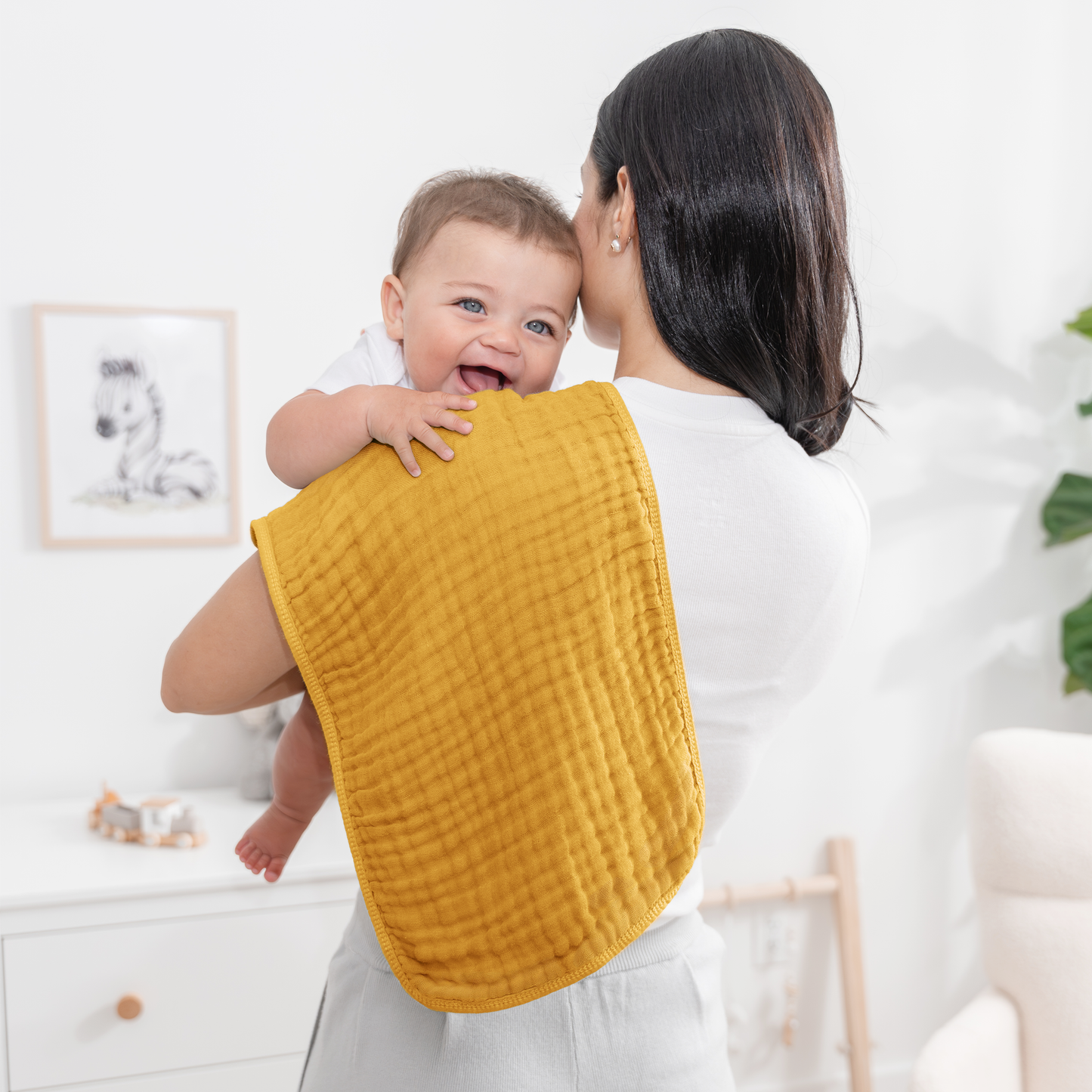 Muslin Burp Cloths - Turmeric