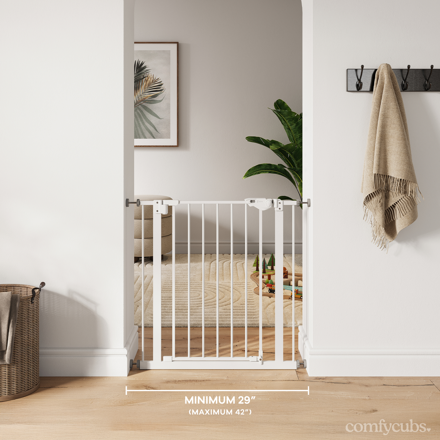 Baby Safety Gate - White