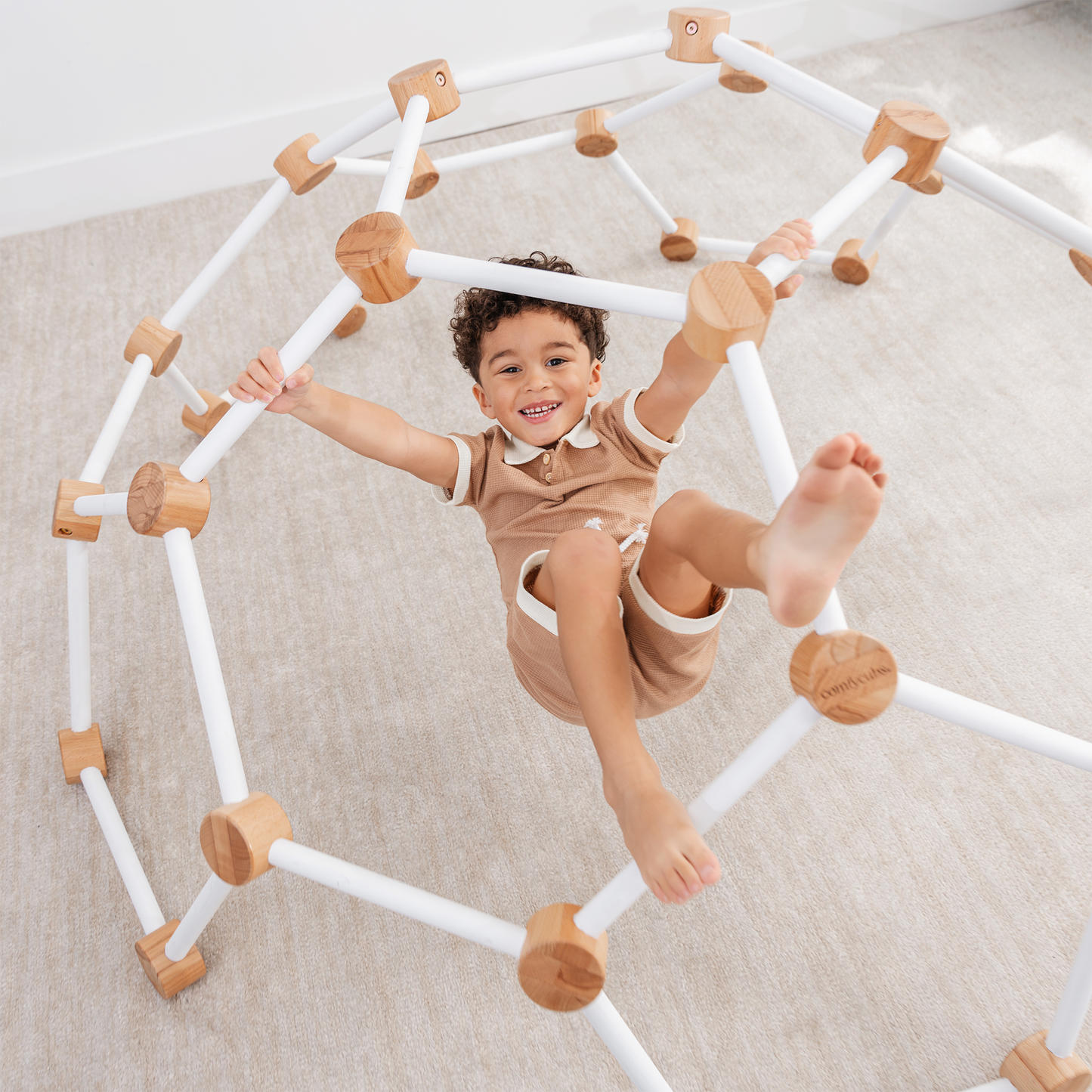 Wooden Climber for Kids (White)