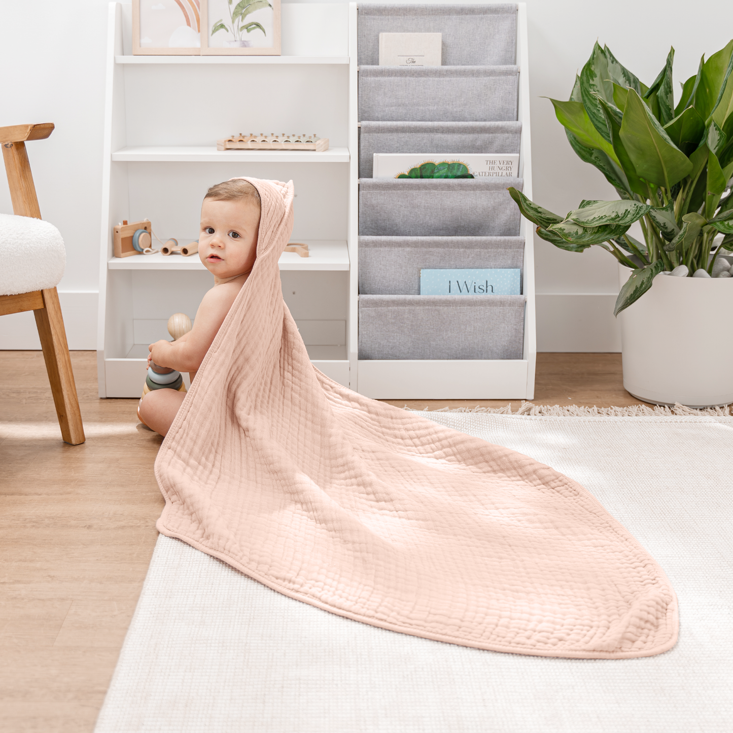Baby Hooded Towels - Blush