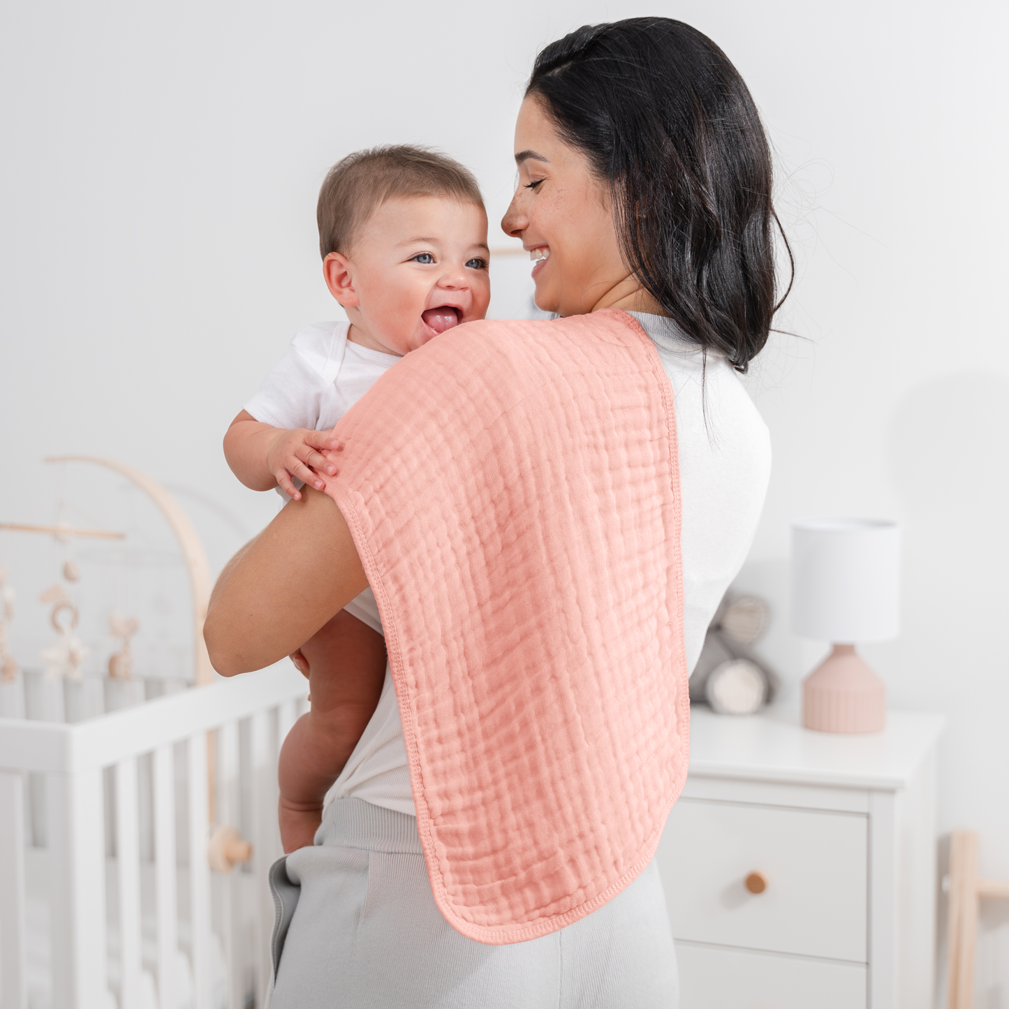 Muslin Burp Cloths - Lace