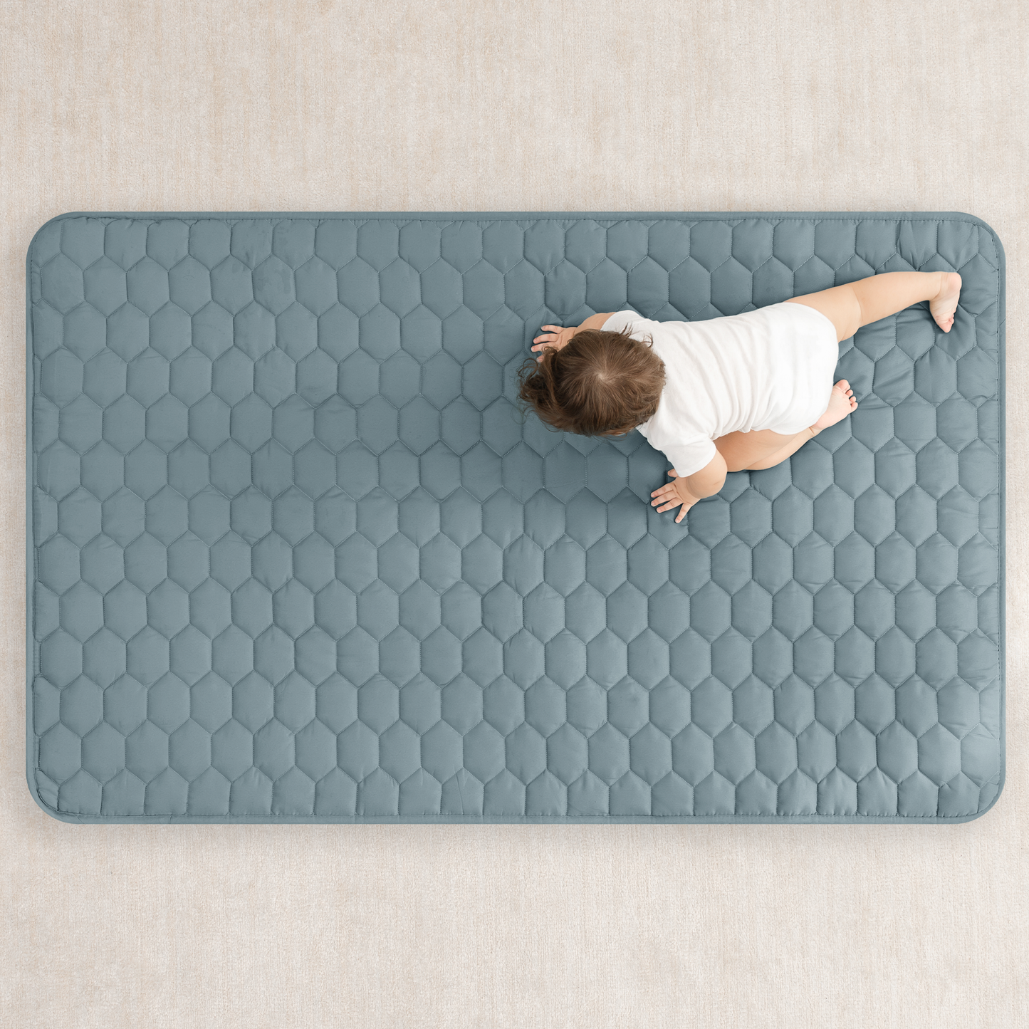 Play Mat with Non-Slip Bottom - Pacific Blue