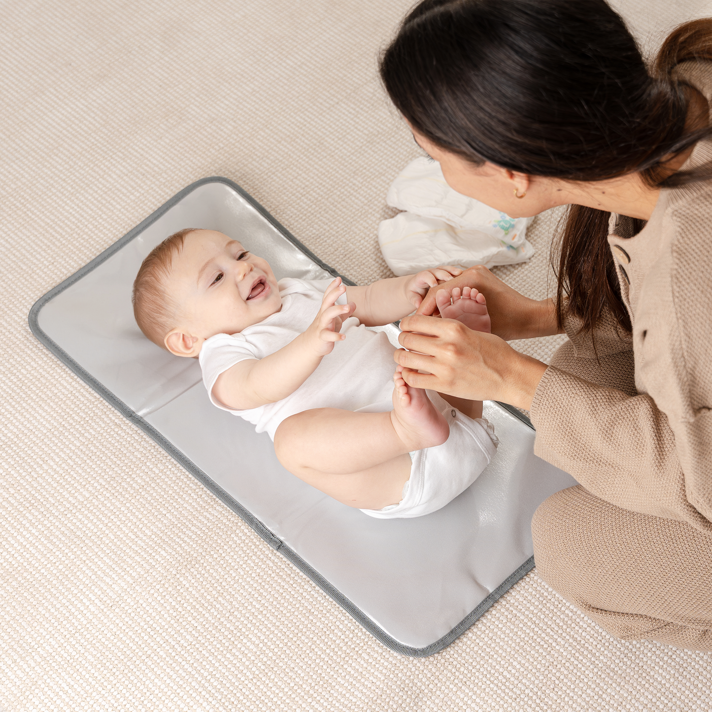 Compact Changing Pad - Pink Blush