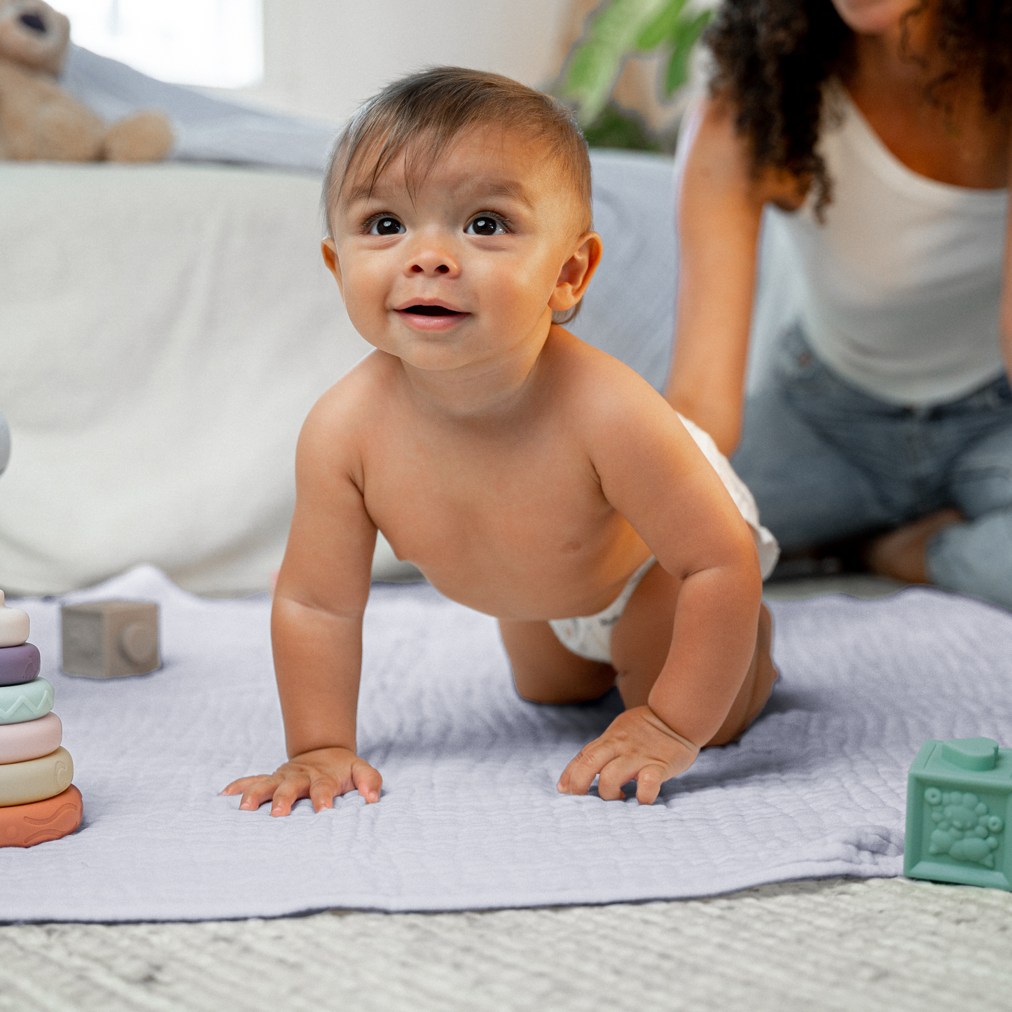 Baby Muslin Blanket in Heather