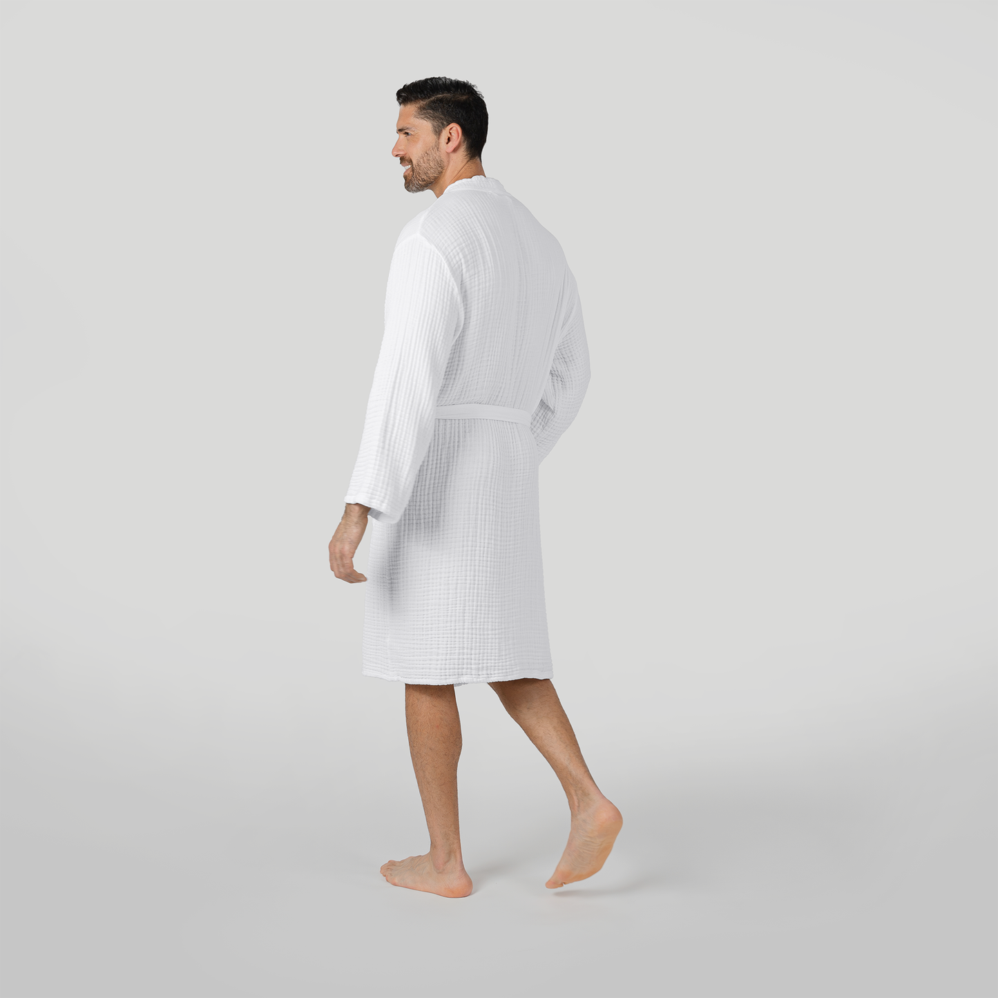 Muslin Bathrobe, White