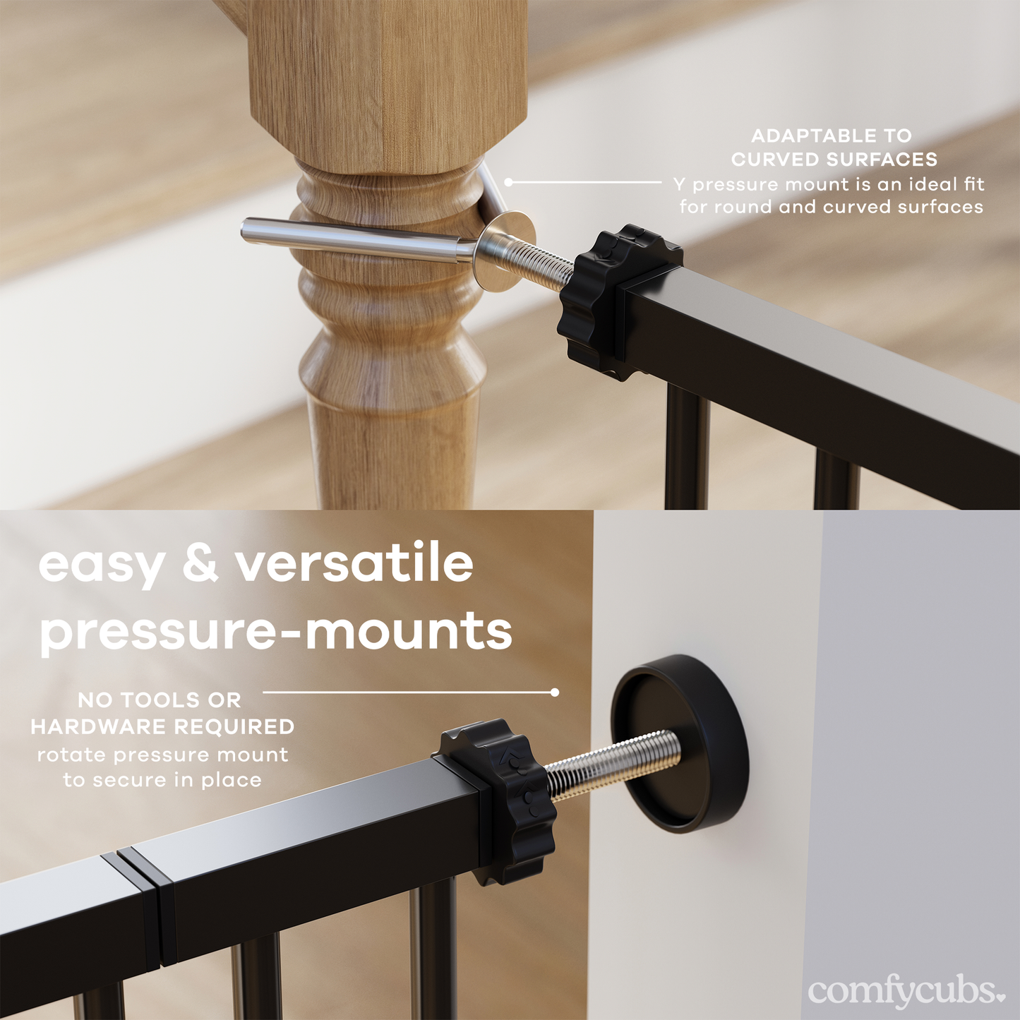 Baby Safety Gate - Black