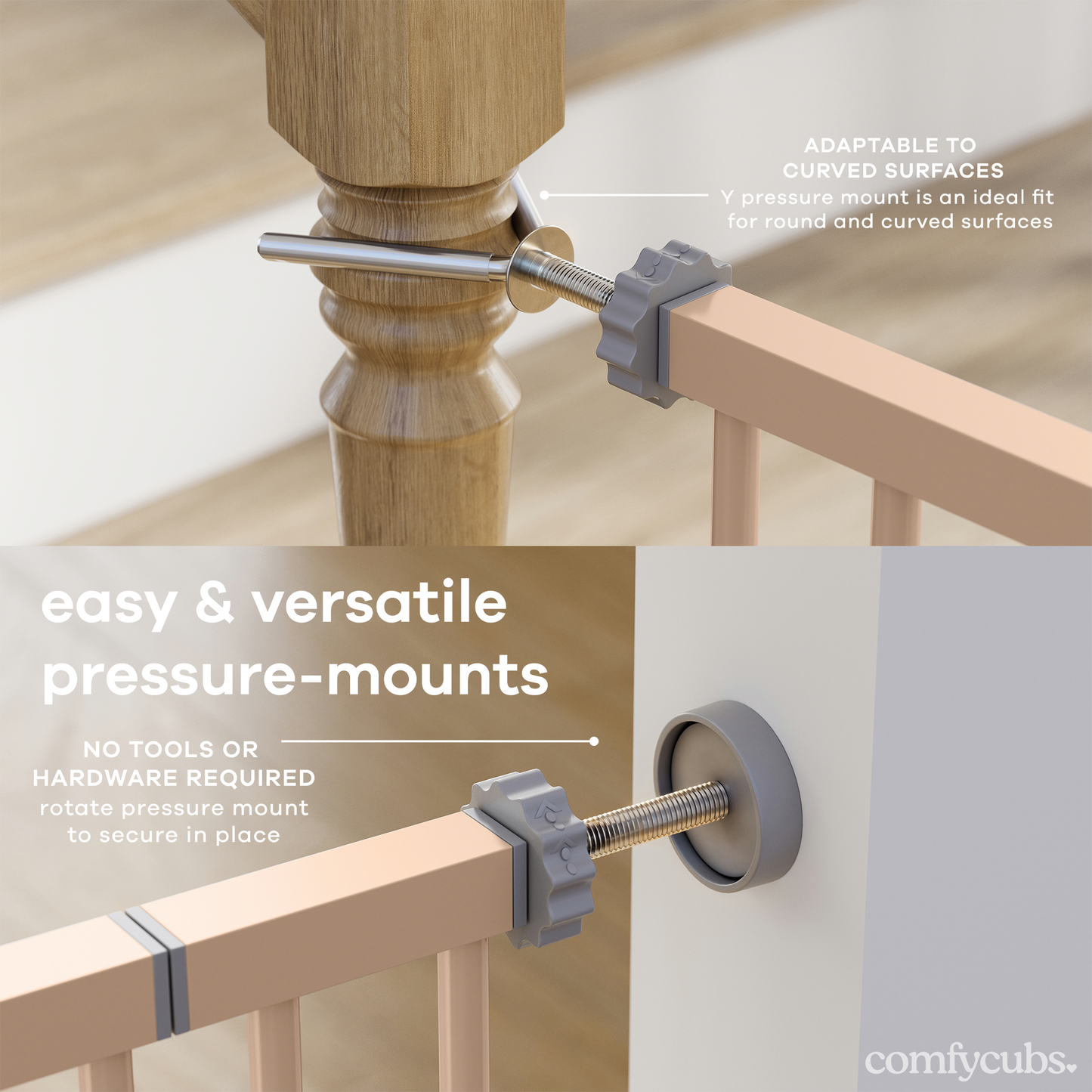 Baby Safety Gate - Blush