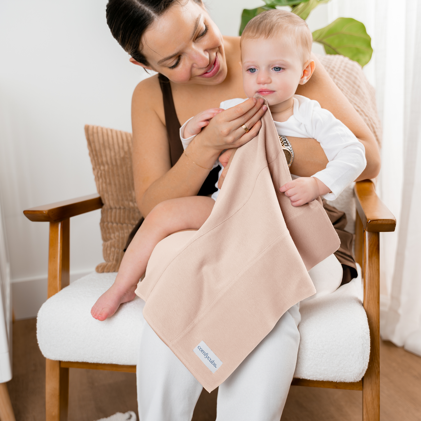 Cotton Burp Cloths  - Blush