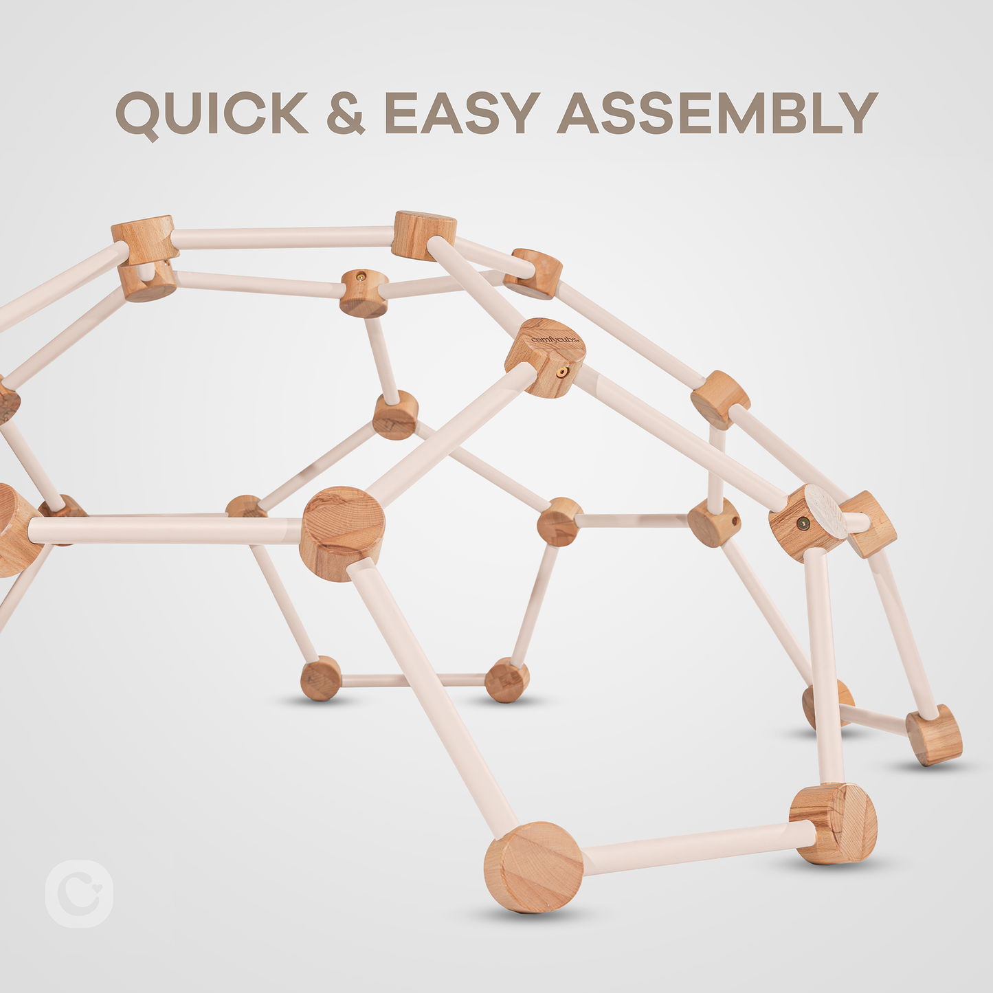 Wooden Climber for Kids (Blush)