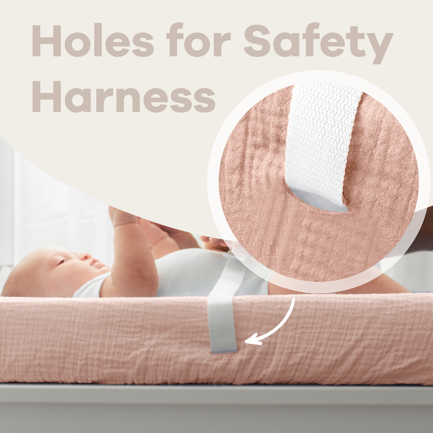 Muslin Fitted Changing Pad Cover