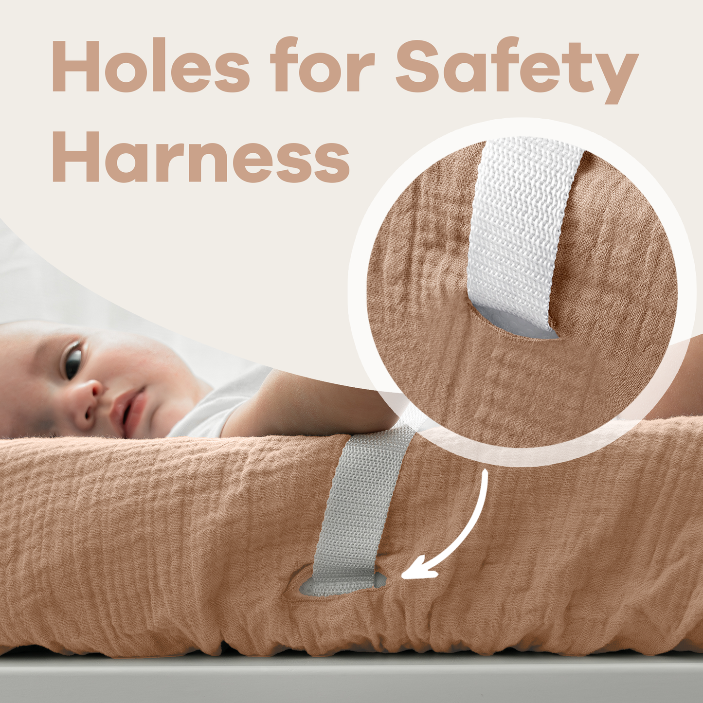 Muslin Fitted Changing Pad Cover