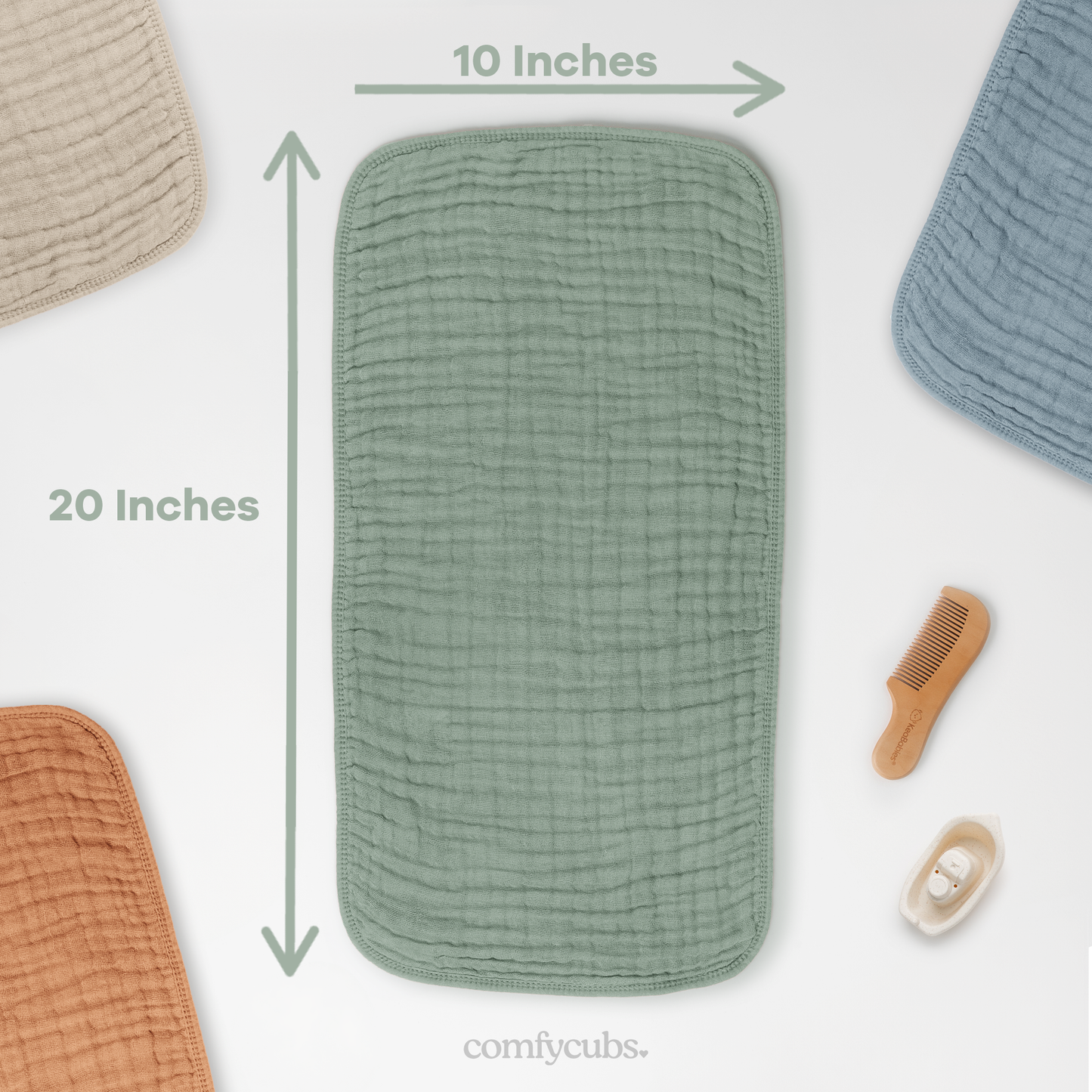 Muslin Burp Cloths - Multi Boy