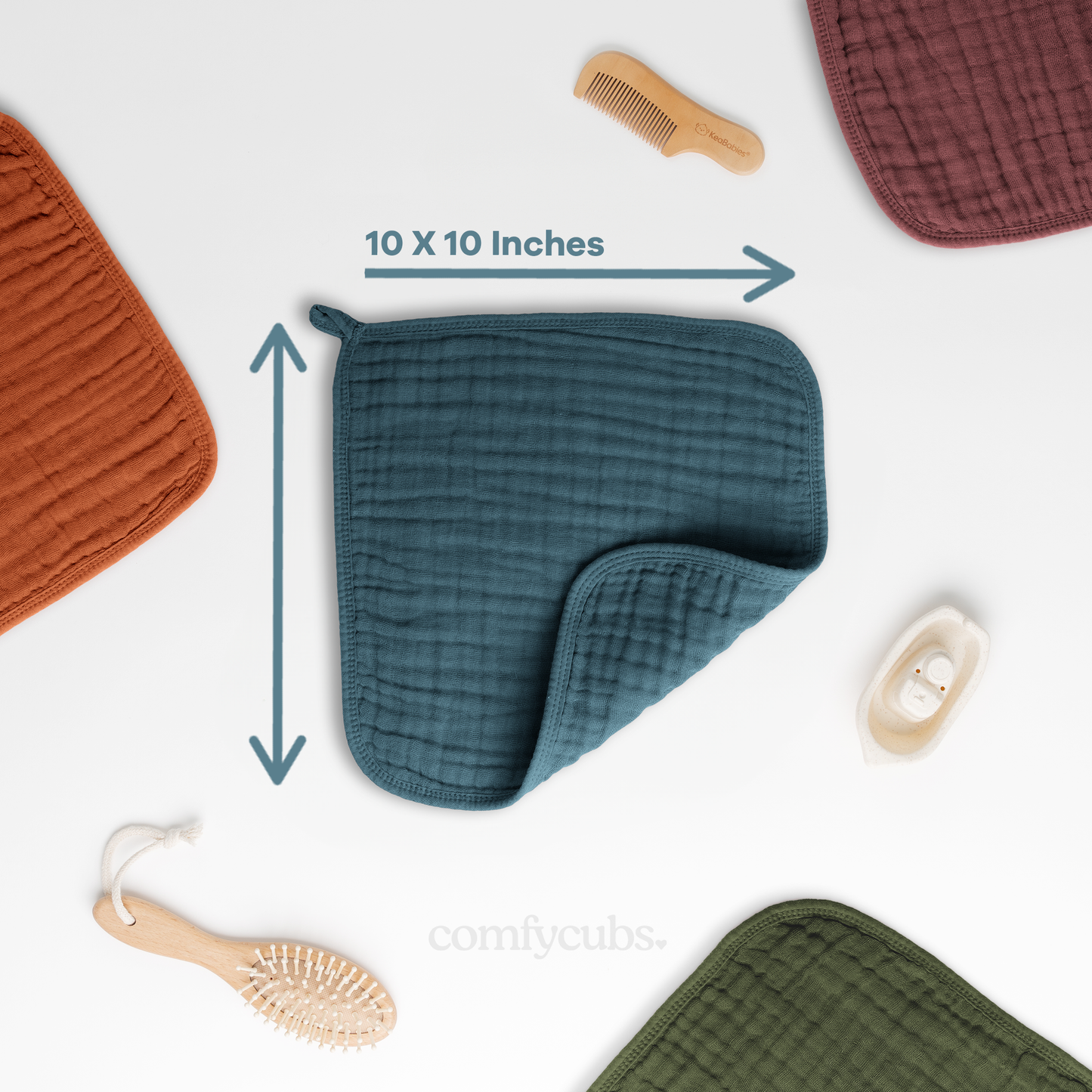 Muslin Washcloths  - Neptune