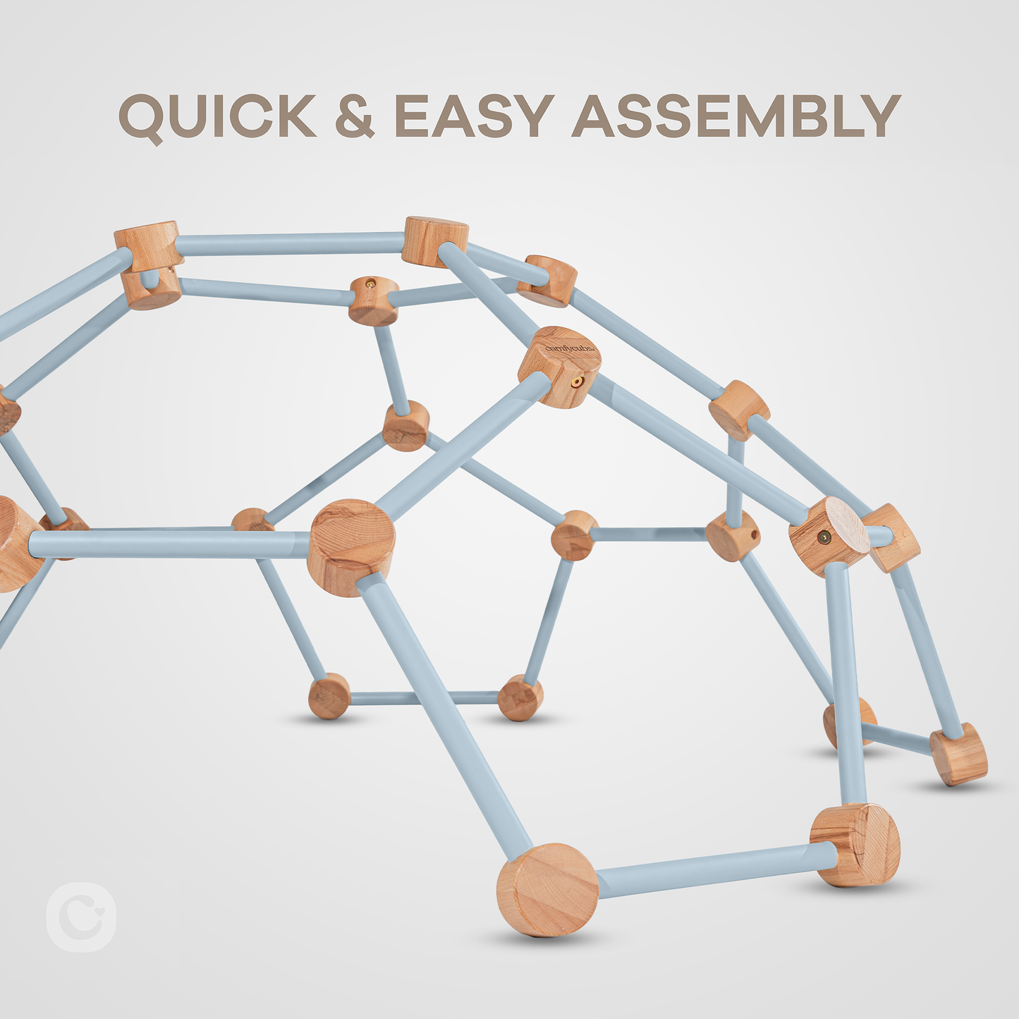 Wooden Climber for Kids (Pacific Blue)