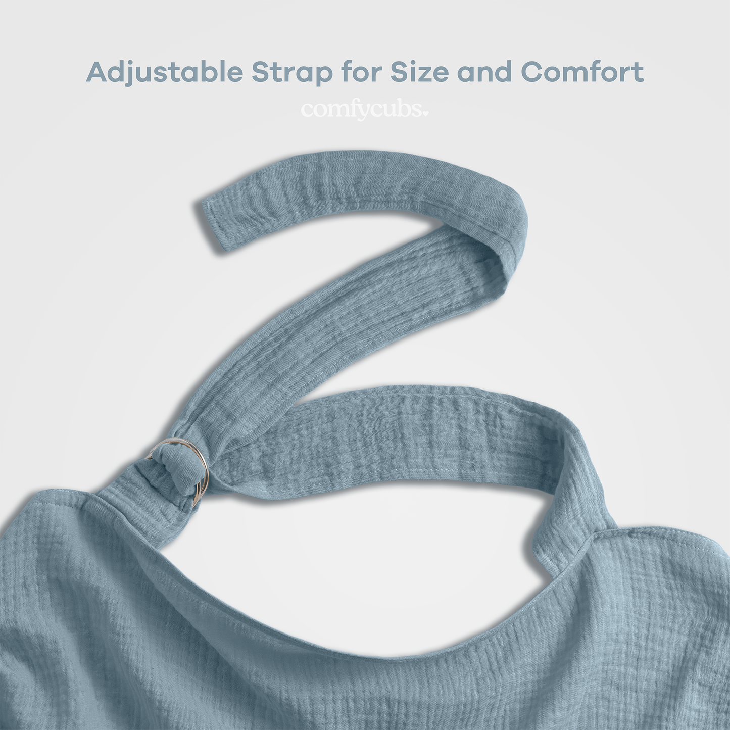 Muslin Nursing Cover - Pacific Blue