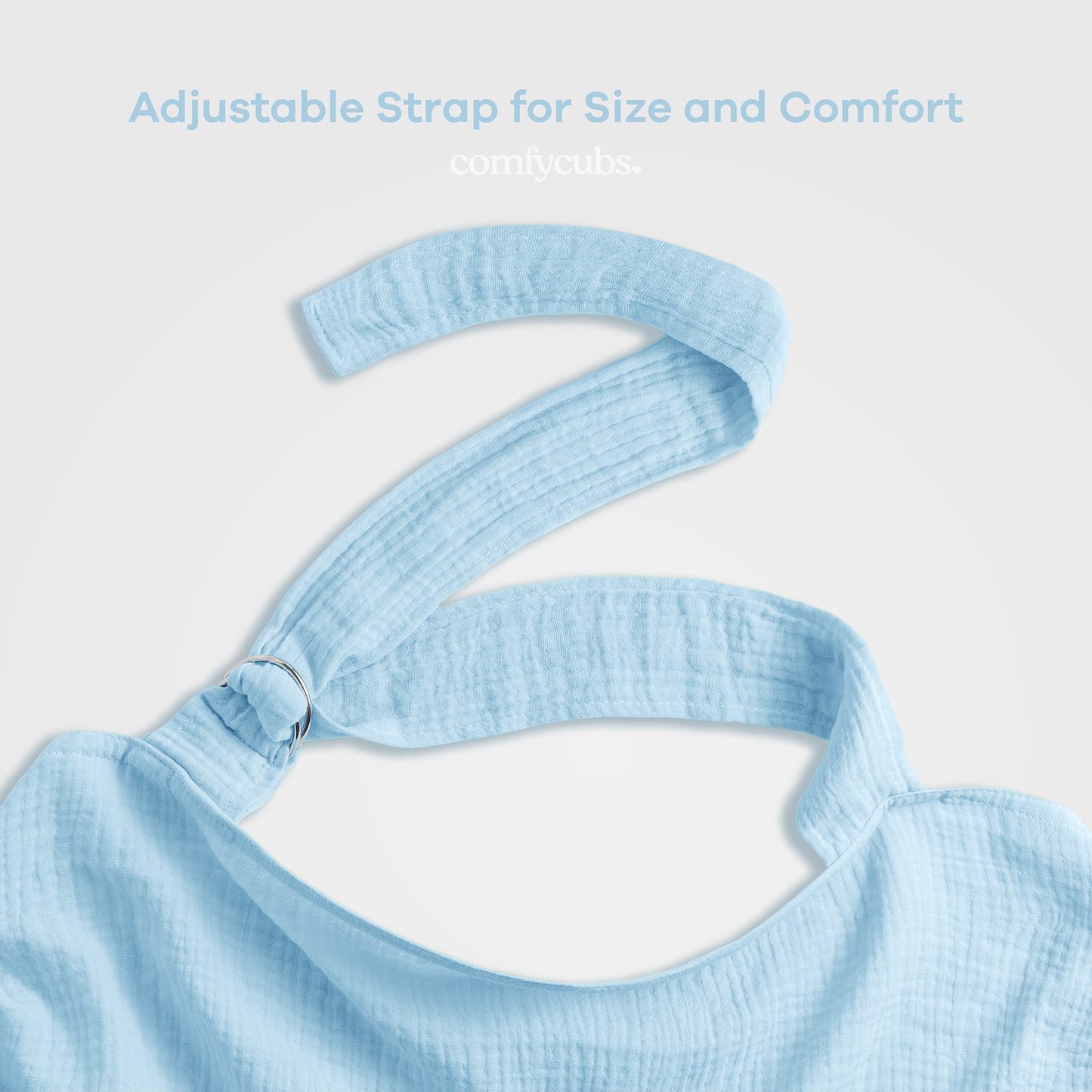 Muslin Nursing Cover - Sky Blue