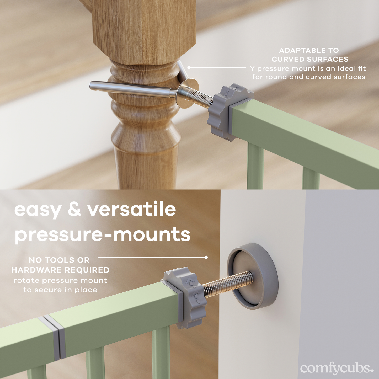 Baby Safety Gate - Sage