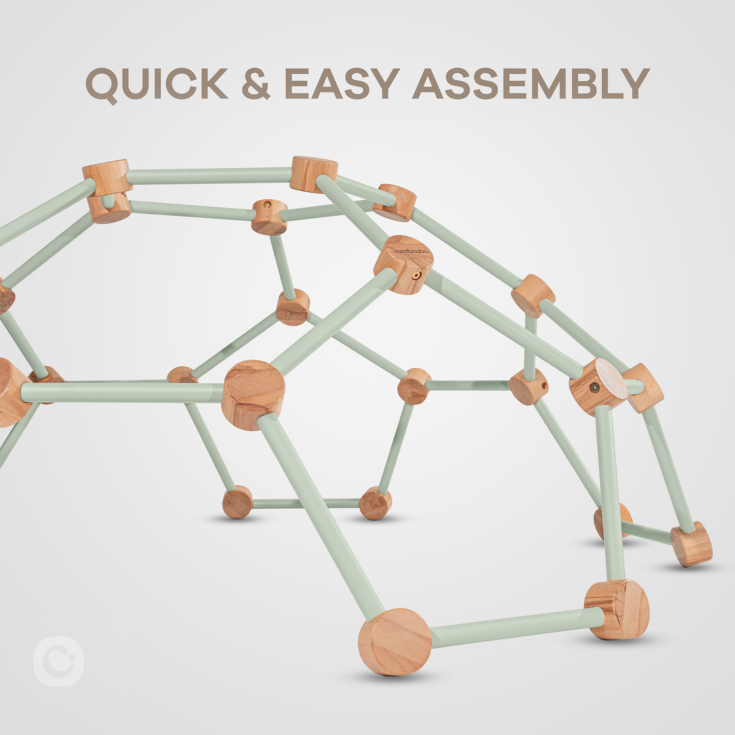 Wooden Climber for Kids (Sage)