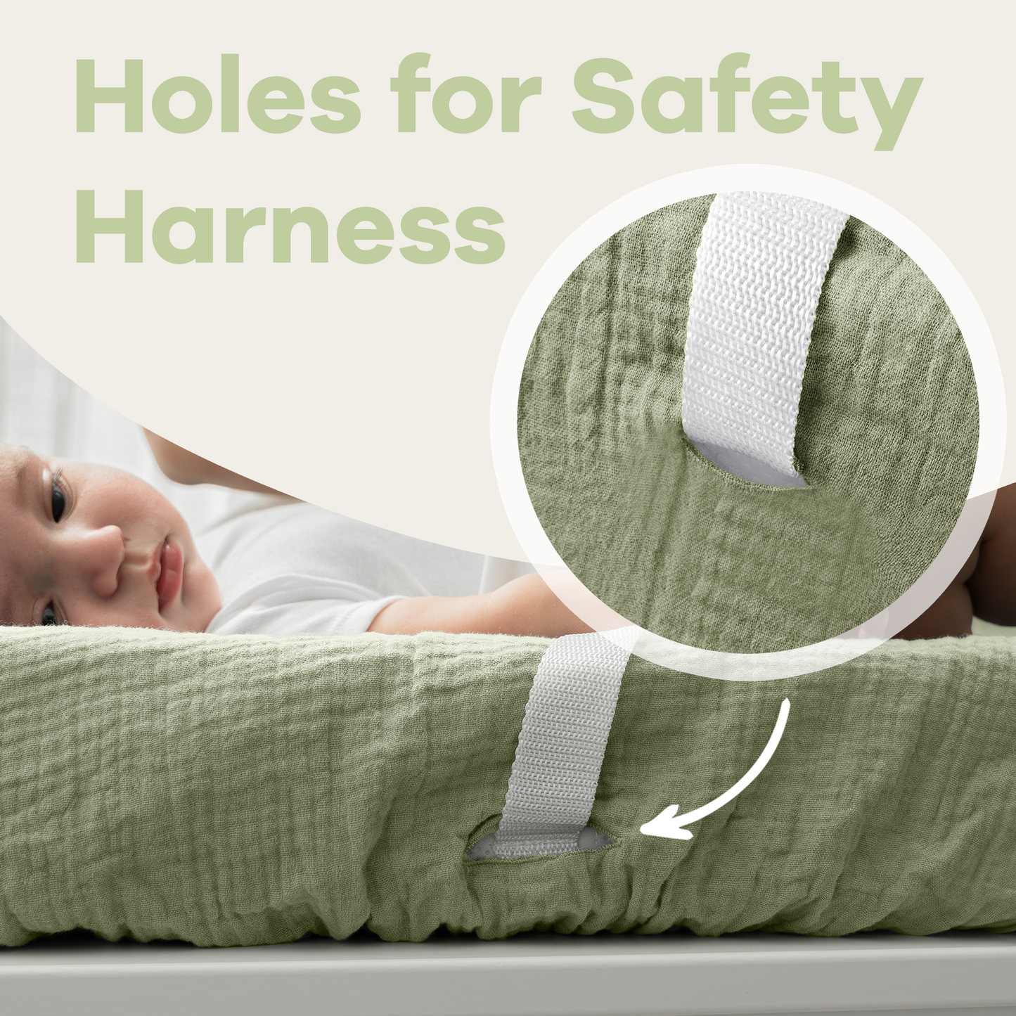 Muslin Fitted Changing Pad Cover