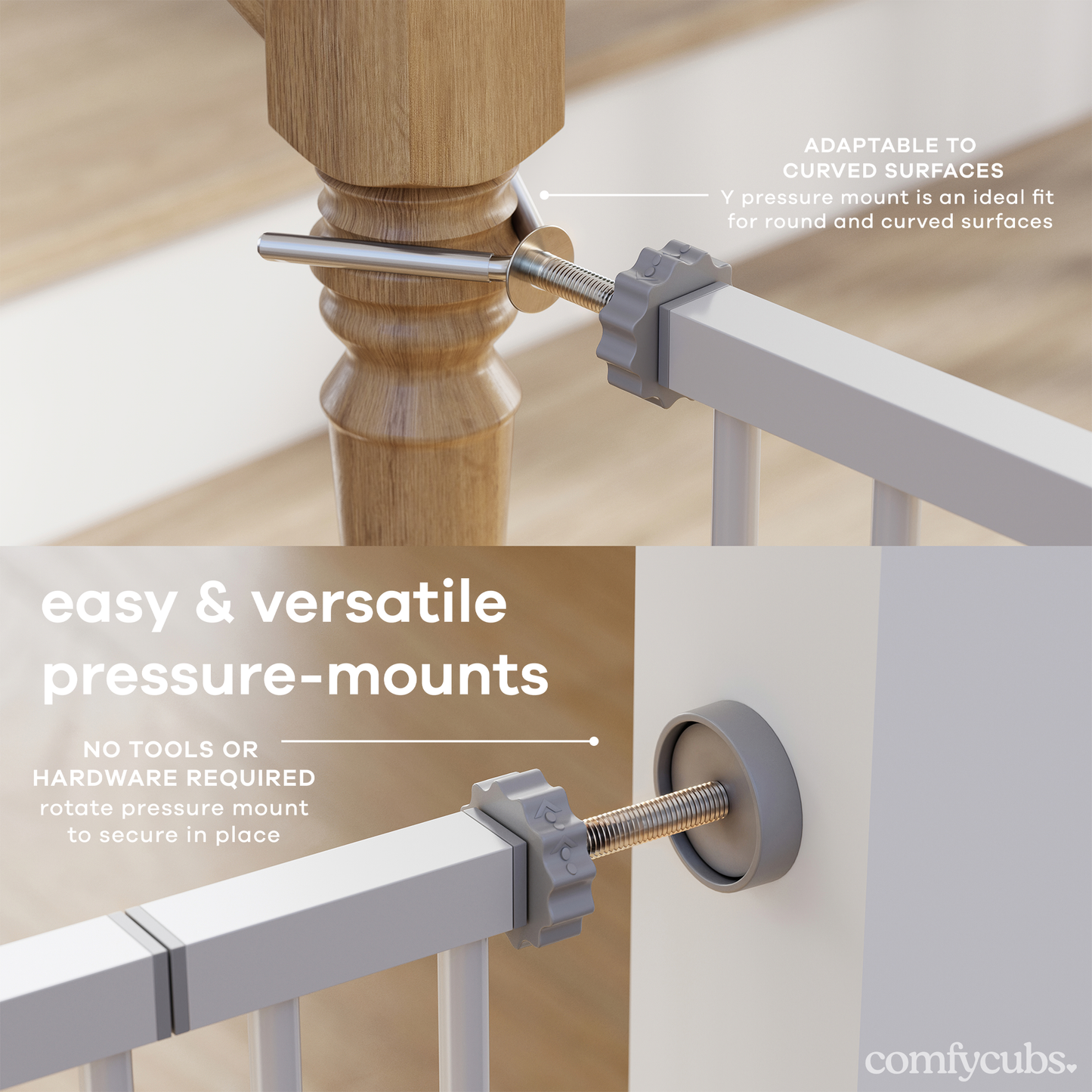 Baby Safety Gate - White
