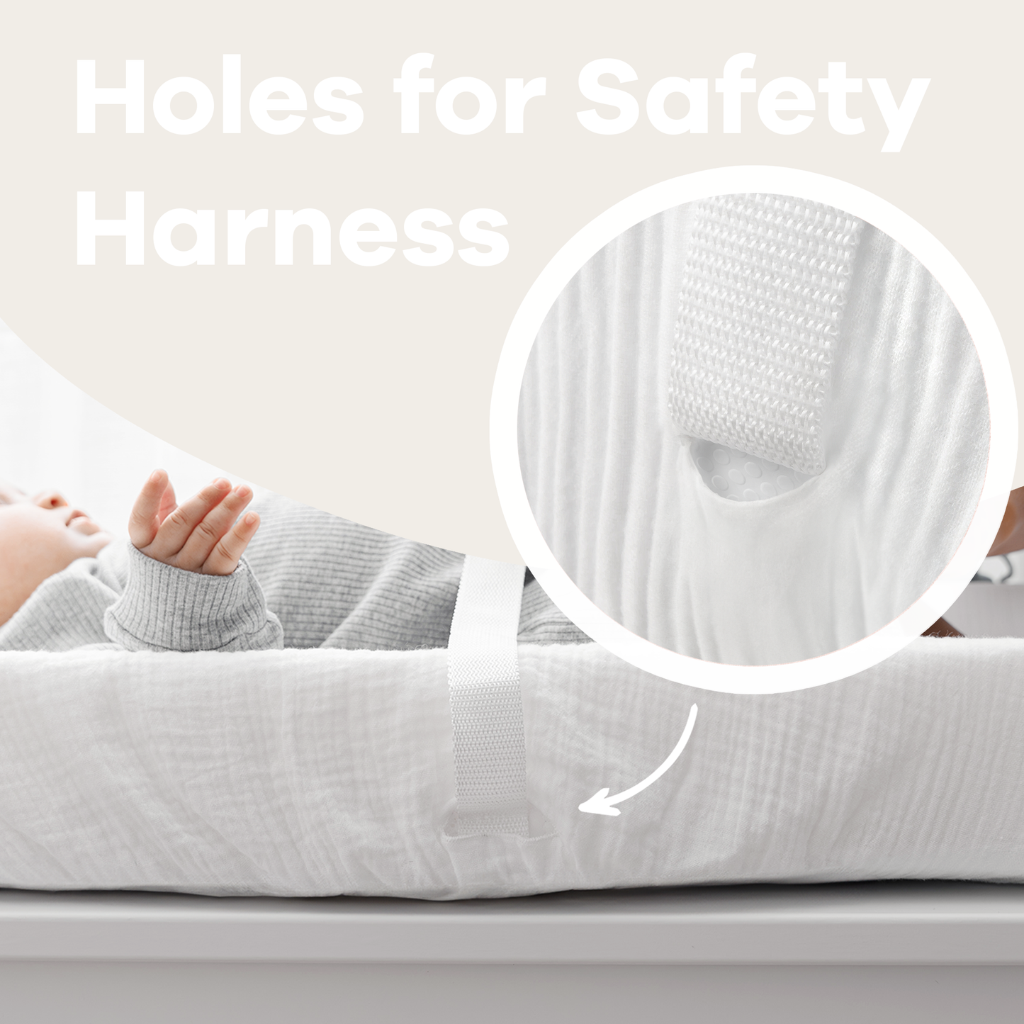 Muslin Fitted Changing Pad Cover