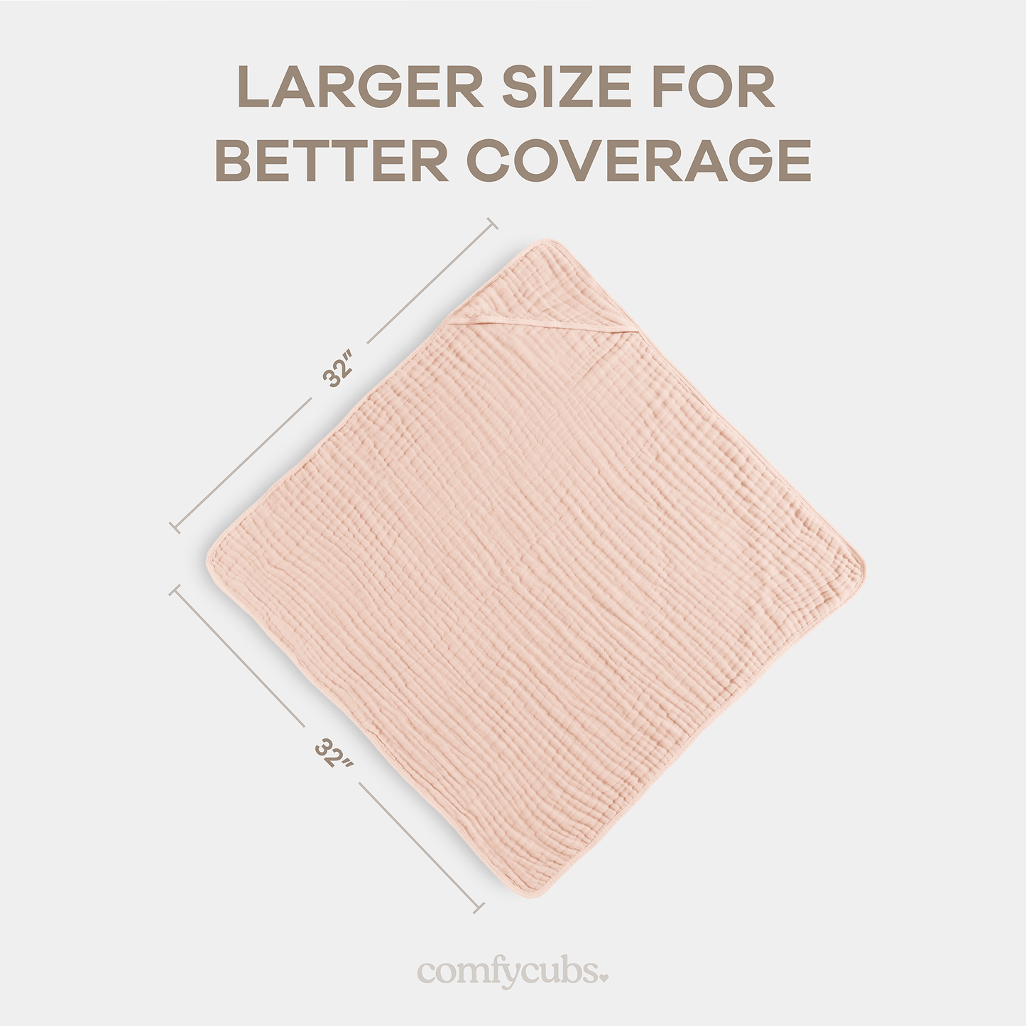 Baby Hooded Towels - Blush