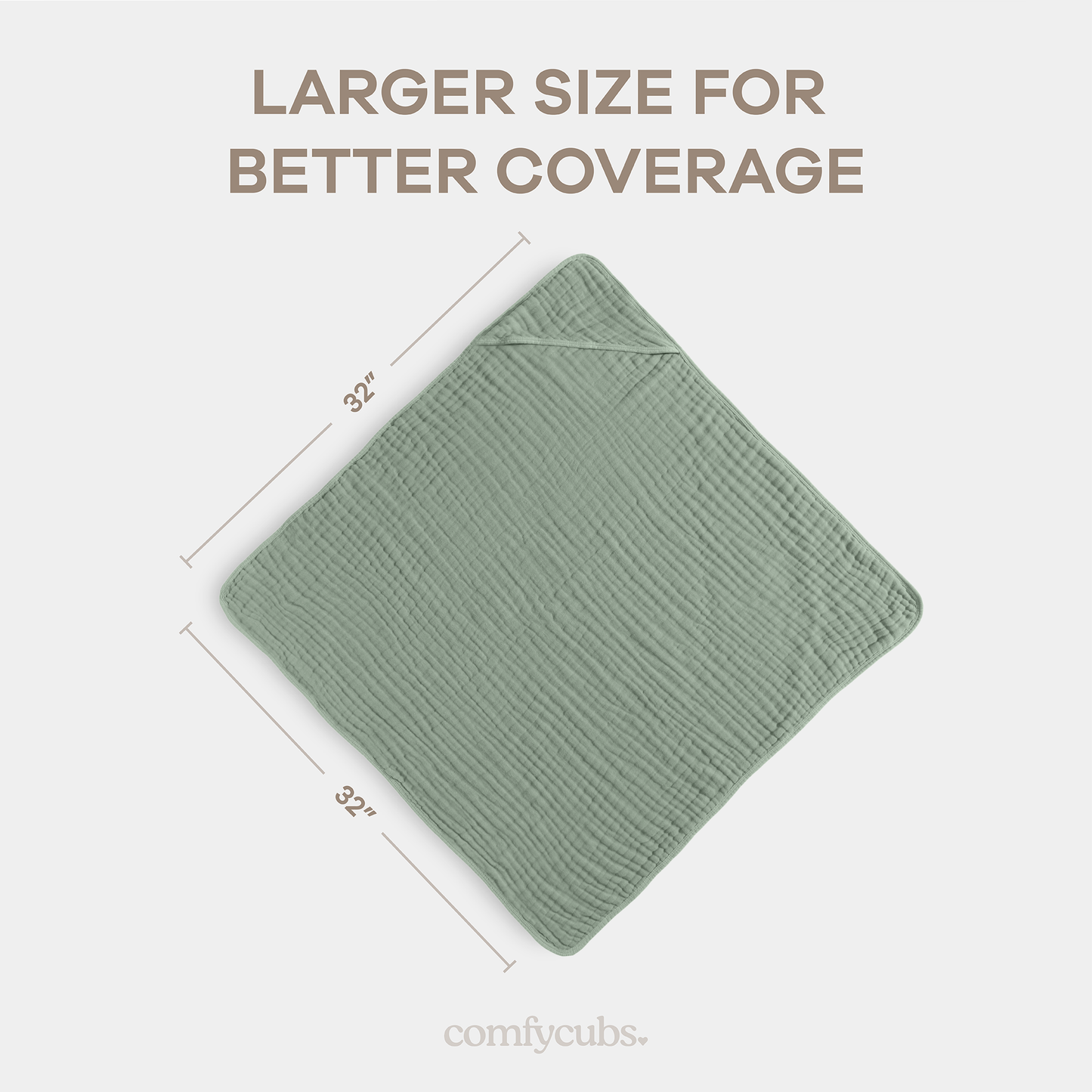 Baby Hooded Towels - Fern